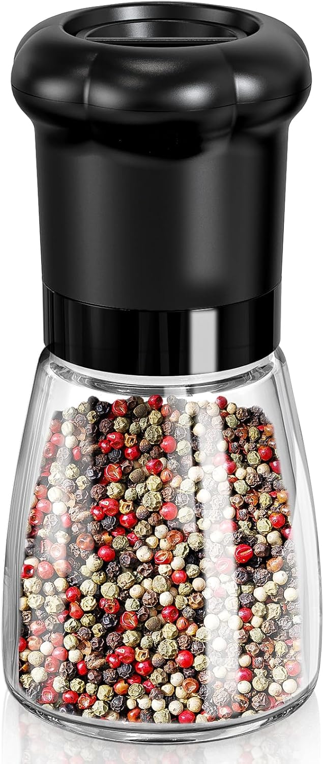 CIRCLE JOY Salt and Pepper Grinder, Manual Pepper Mills Grinder with Adjustable...