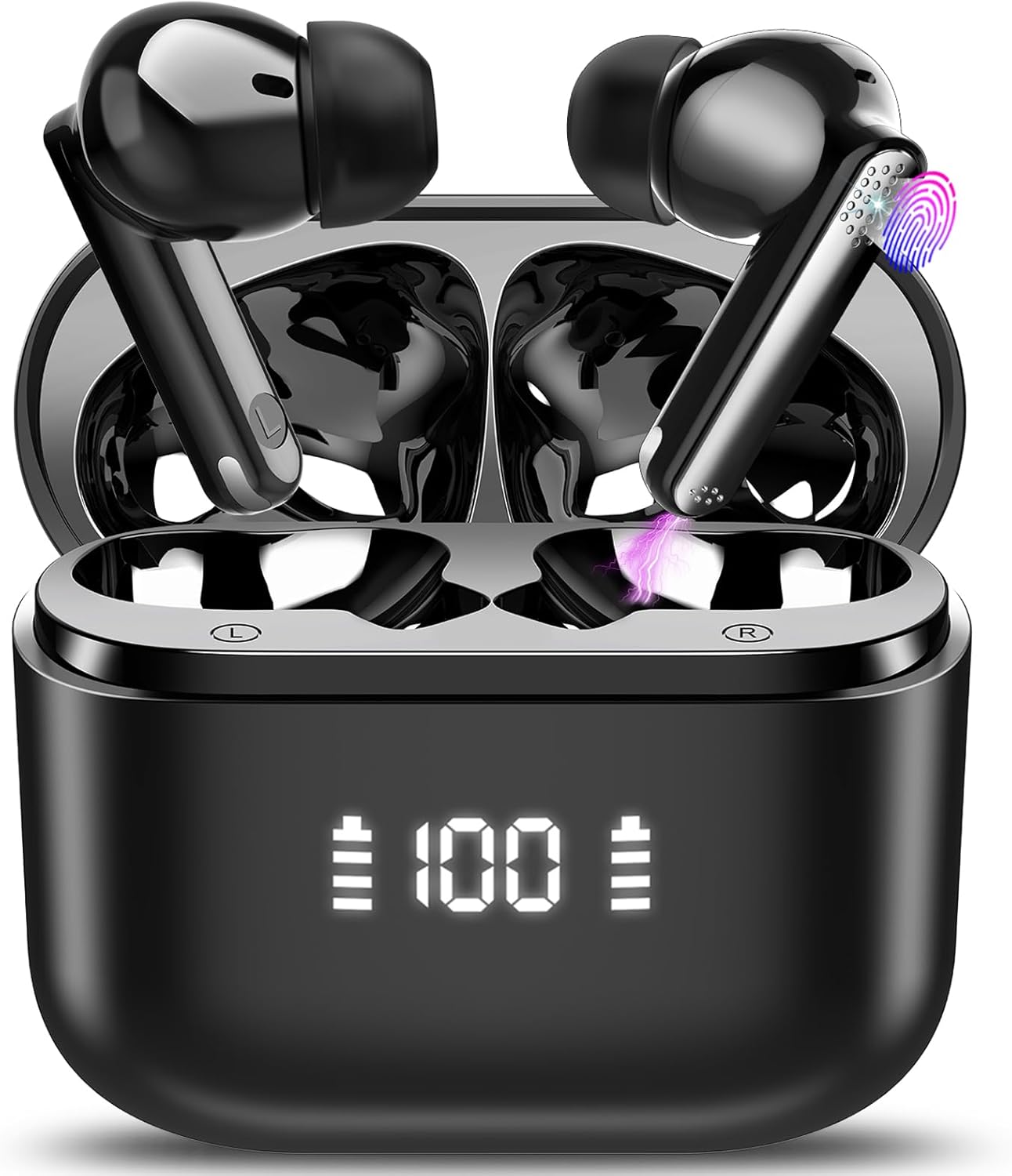 SKIUDCT Wireless Earbuds, Bluetooth 5.3 Headphones in Ear with ENC Mic, 2024 Blu...