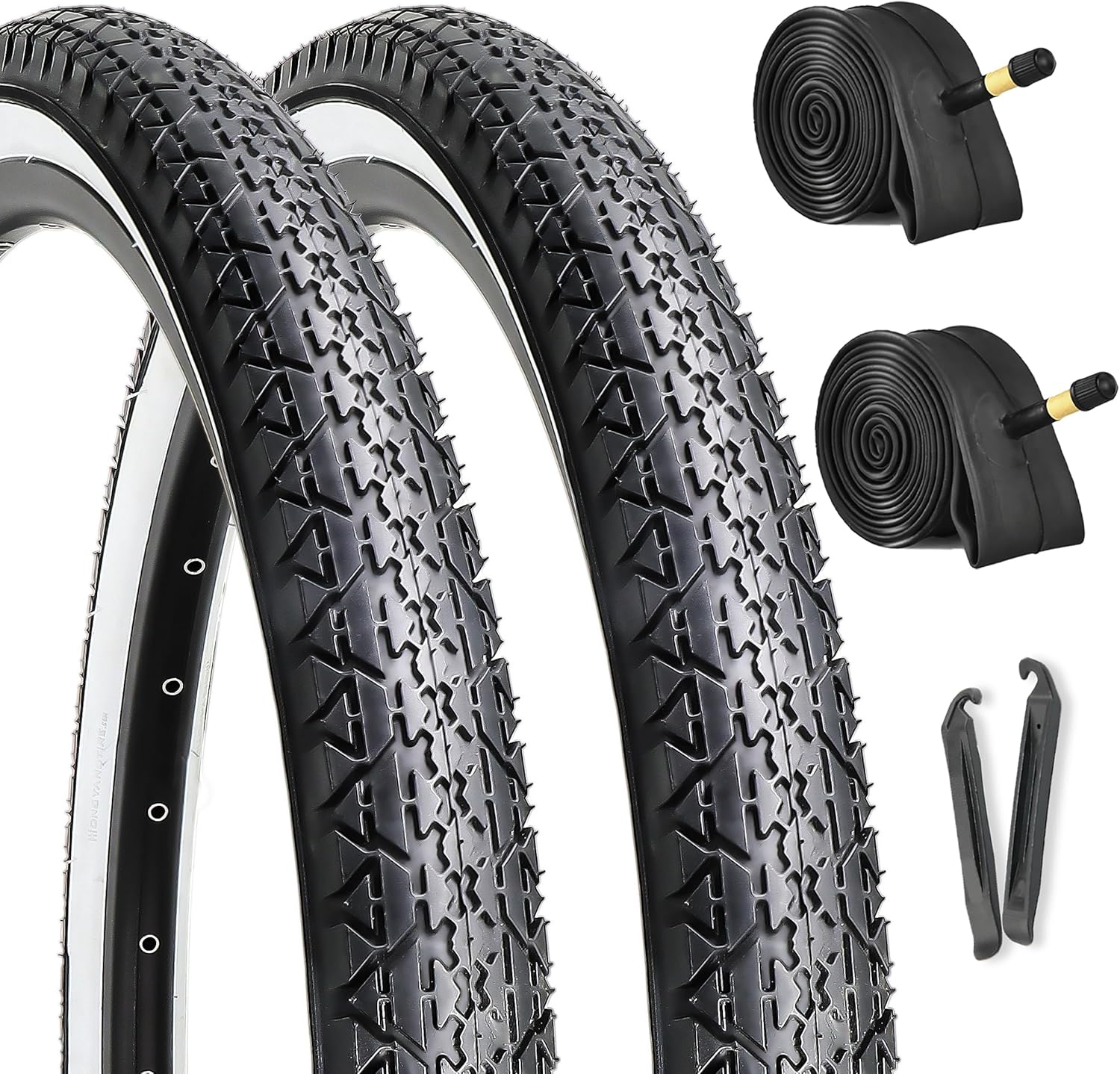 Hycline 26"x2.125" Cruiser Bike Tires: 26 Inch Folding Replacement Tires for Bea...