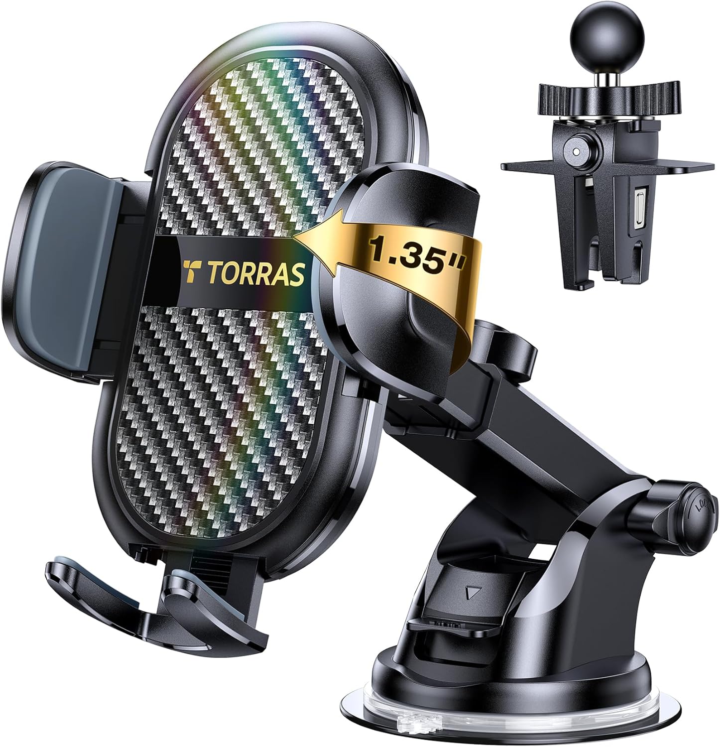 TORRAS [UPGRADED] Cell Phone Holder for Car [Thick Case & Heavy Phone Friendly]...