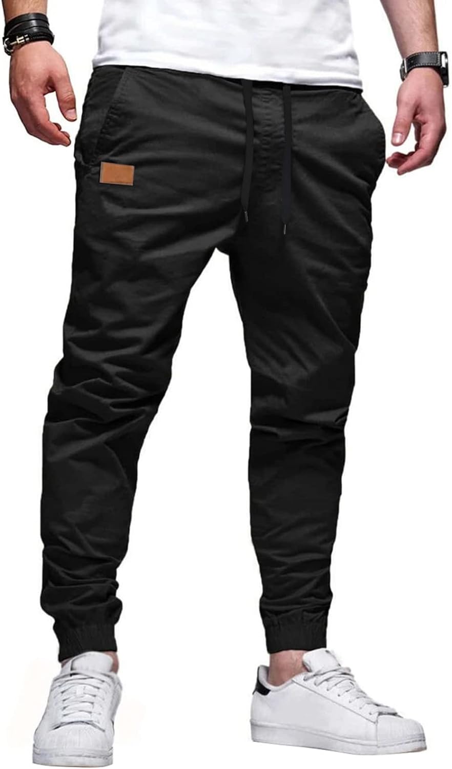 Meilicloth Joggers for Men Casual Mens Work Trousers Cotton Cargo Jogging Tracks...