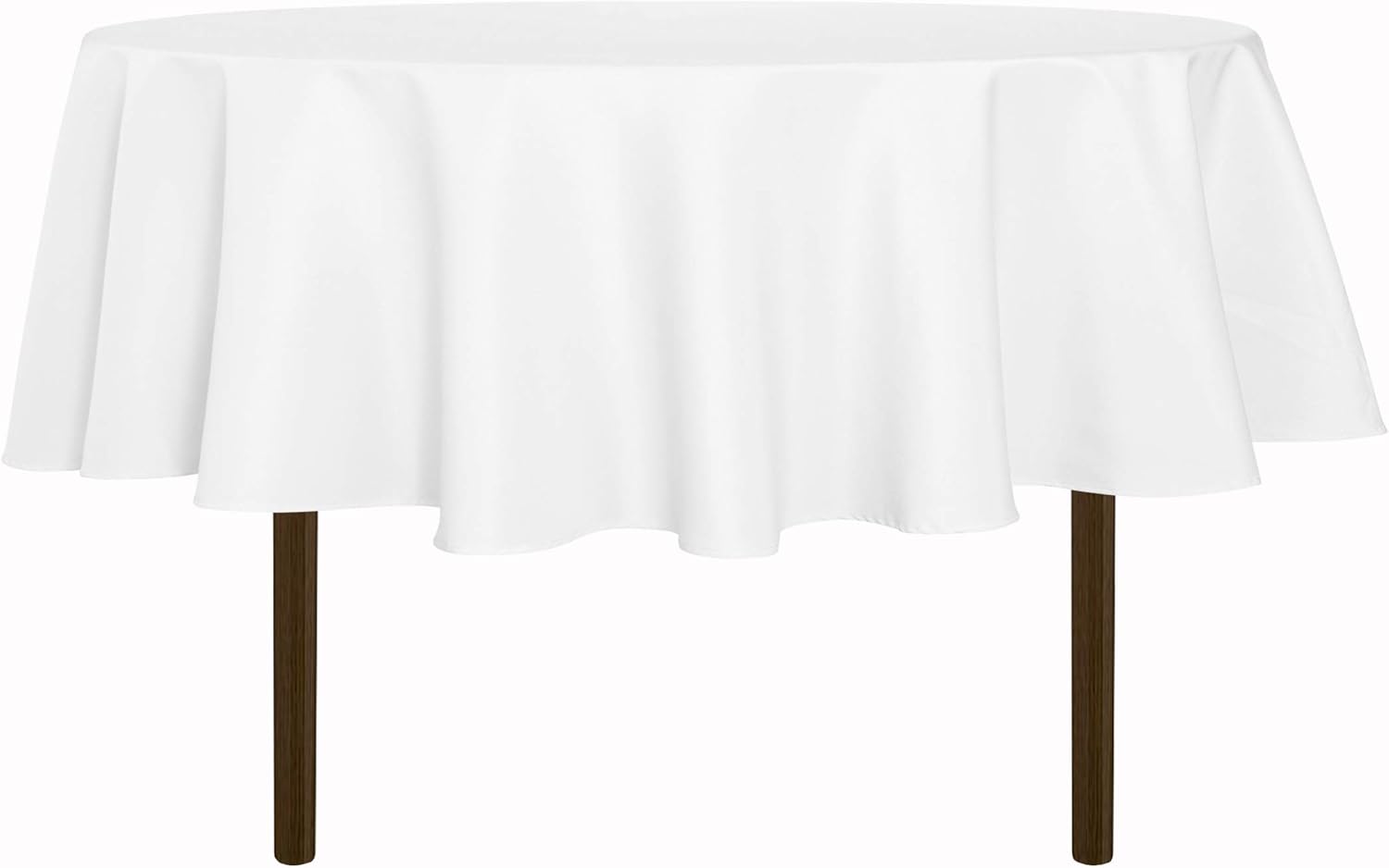 sancua Round Tablecloth - 60 Inch - Water Resistant Spill Proof Washable Polyest...