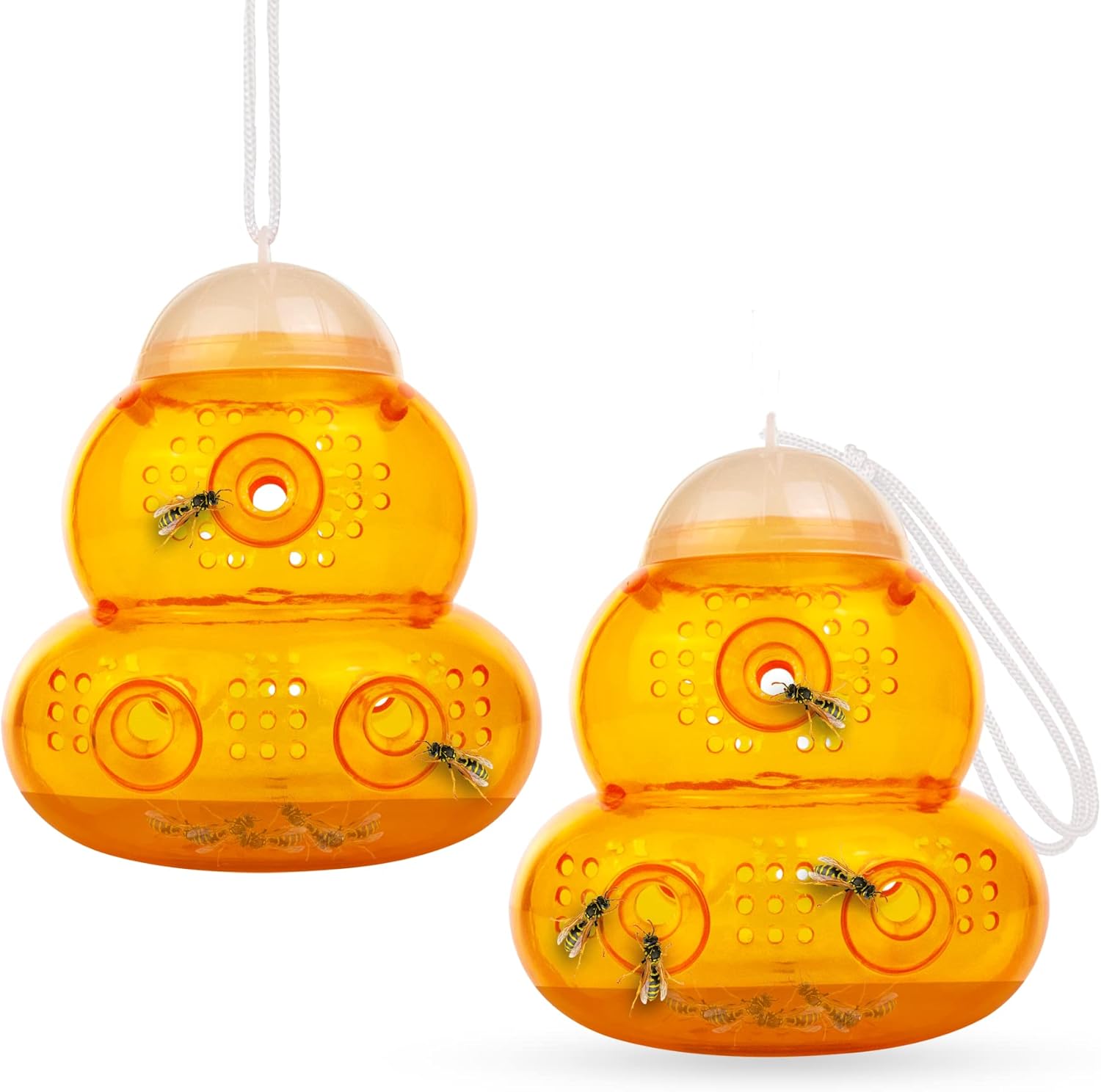 Aspectek Wasp Trap - Wasp Catcher, Bee Trap, Yello...