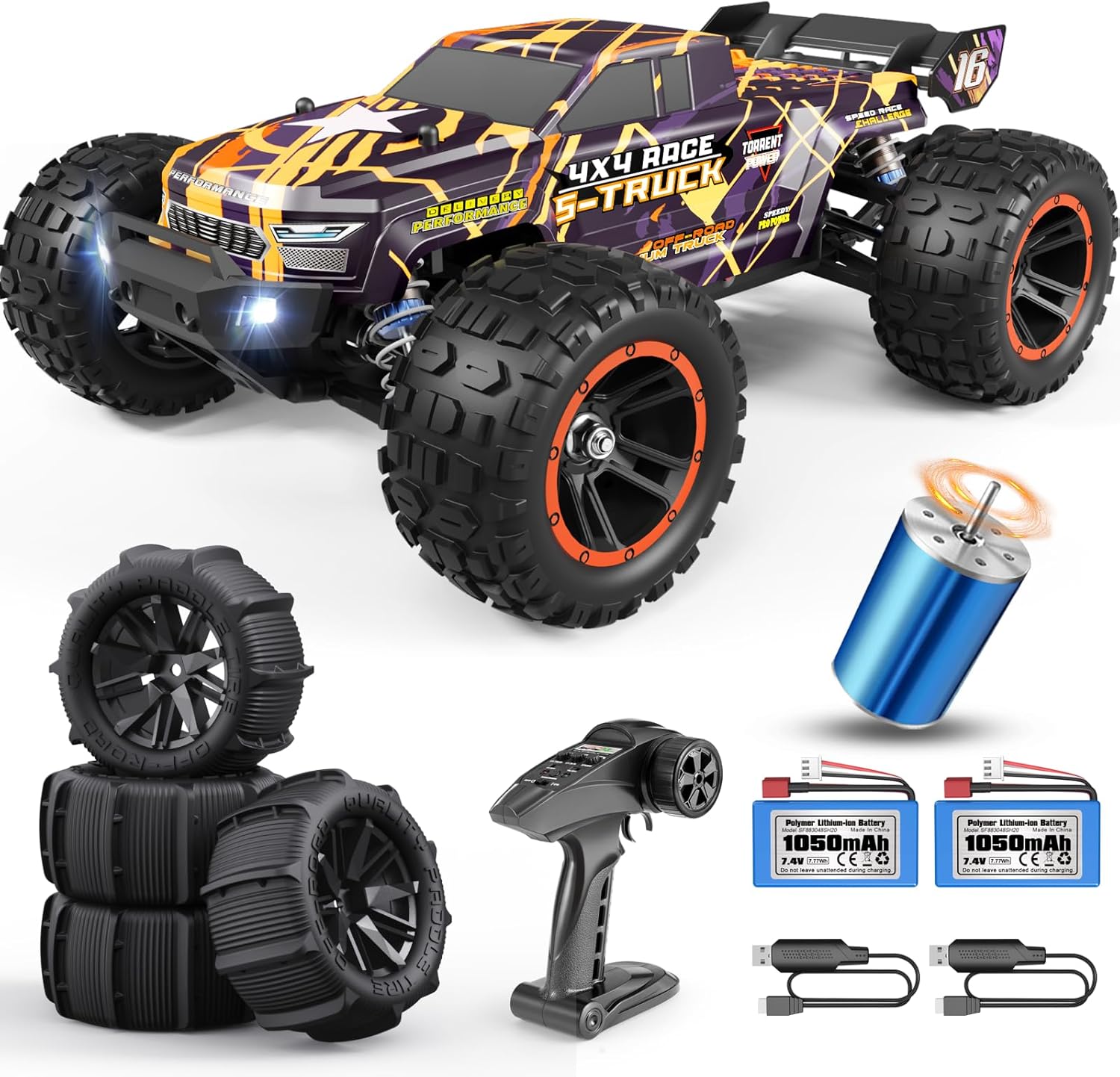 HAIBOXING Brushless RC Car 16890A 1/16 Scale 4X4 F...