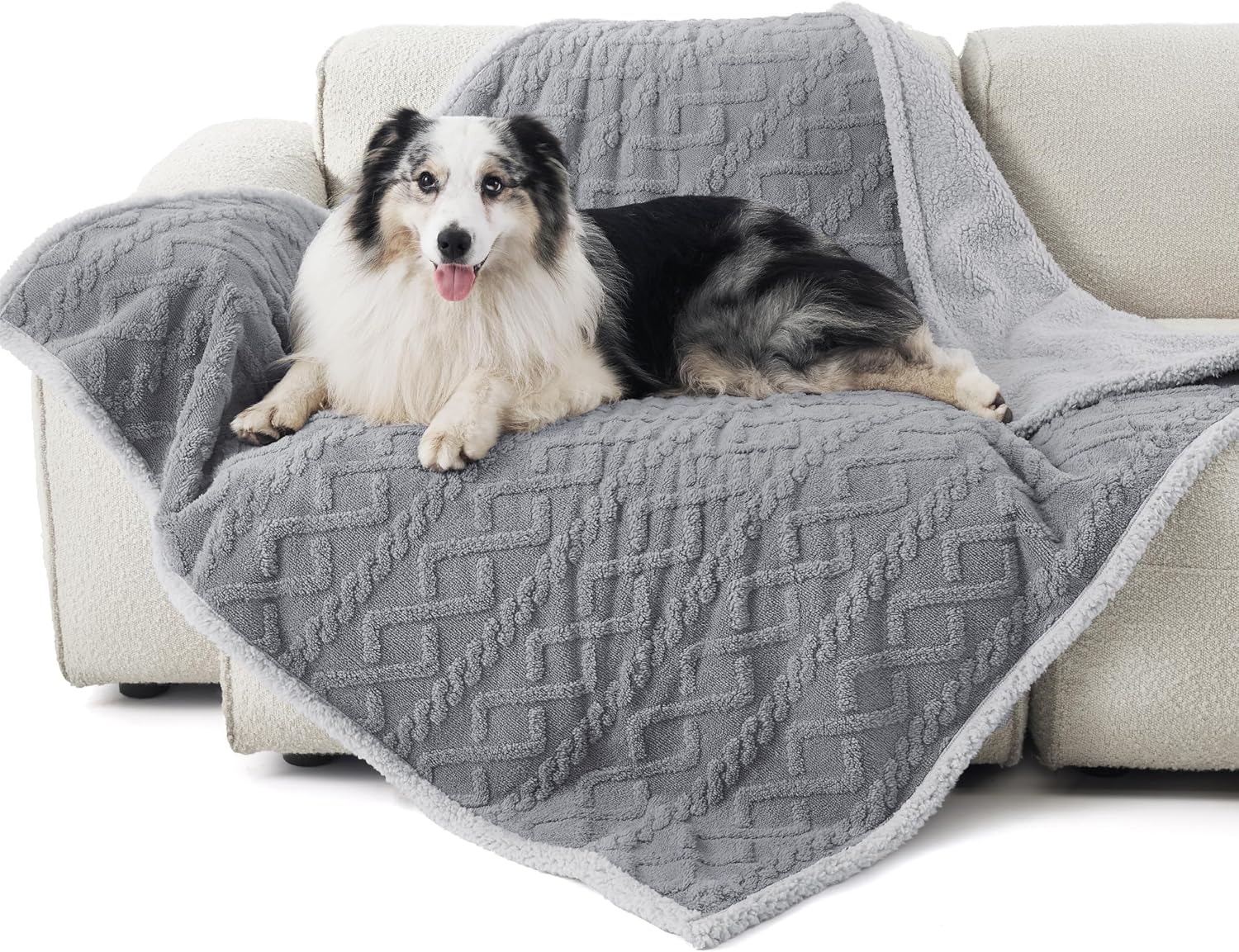 Bedsure Waterproof Dog Blankets for Large Dogs - P...