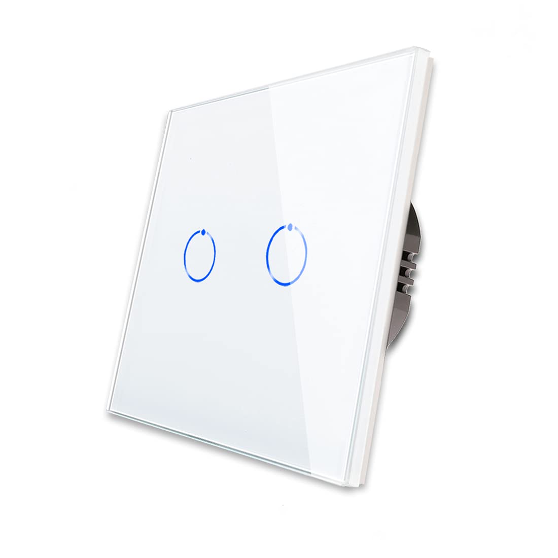 CNBINGO Double Dimmer Switch for LED Lights, White Touch Light Switch, No Neutra...