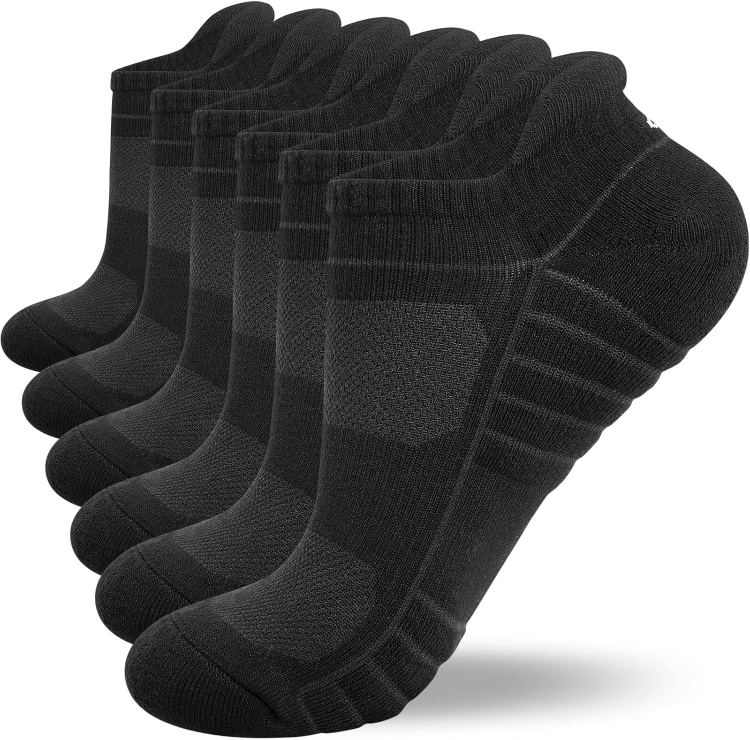 Lapulas Ankle Socks Thick Cushioned Trainer Socks Mens Sports Socks Cotton Runni...