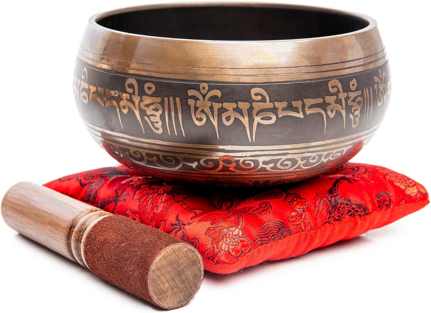 Tibetan Singing Bowl Set - 4" Easy To Play Authentic Handmade For Meditation Sou...