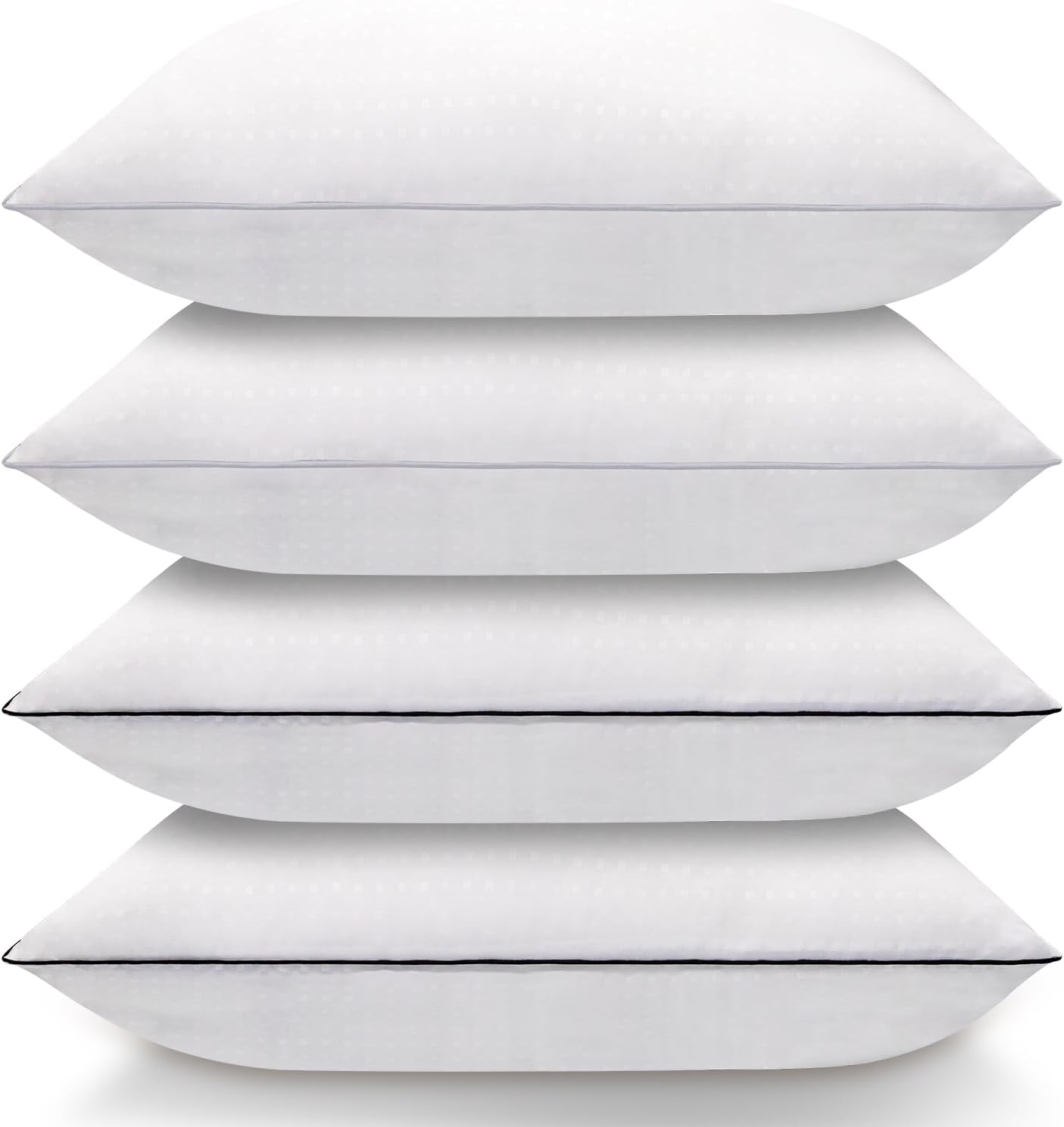 Nctoberows Bed Pillows for Sleeping Queen Size Set of 4, Luxury Hotel Quality Co...