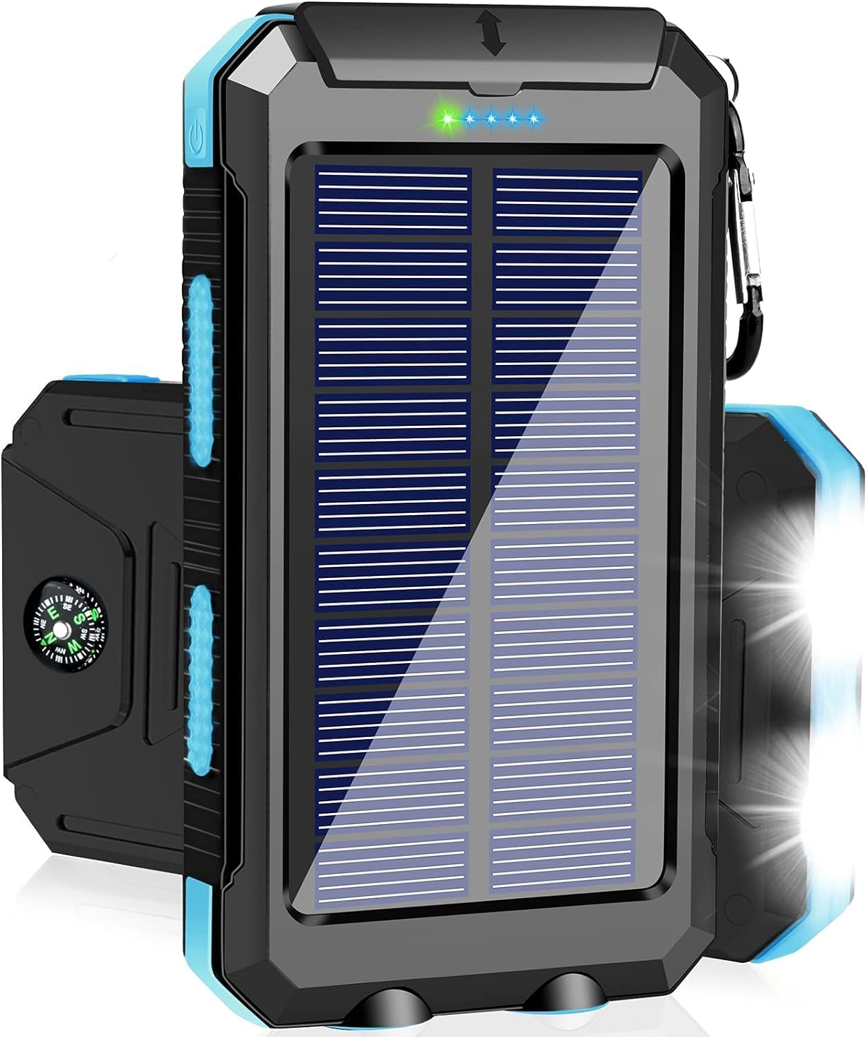 Solar Charger Power Bank, 38800mAh Portable Charger Fast Charger Dual USB Port B...
