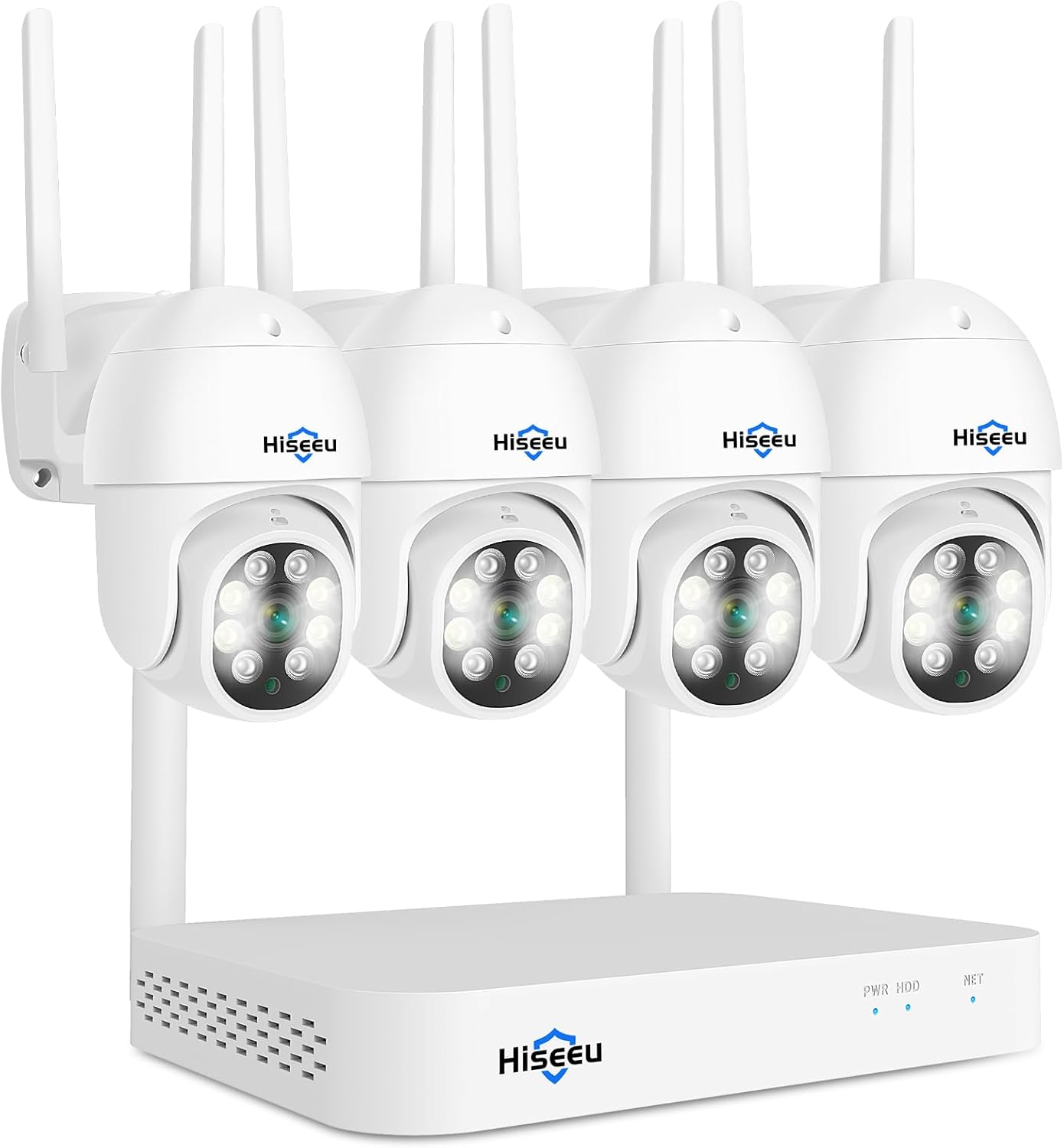 Hiseeu 【PTZ Camera Wireless System】 3MP Security Camera System Two Way Audio,...