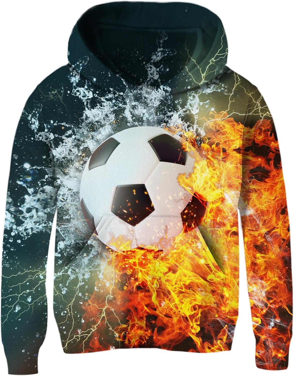 Idgreatim Kids Pullover Hoodies, Special 3D Print Hooded Sweatshirt with Packet,...