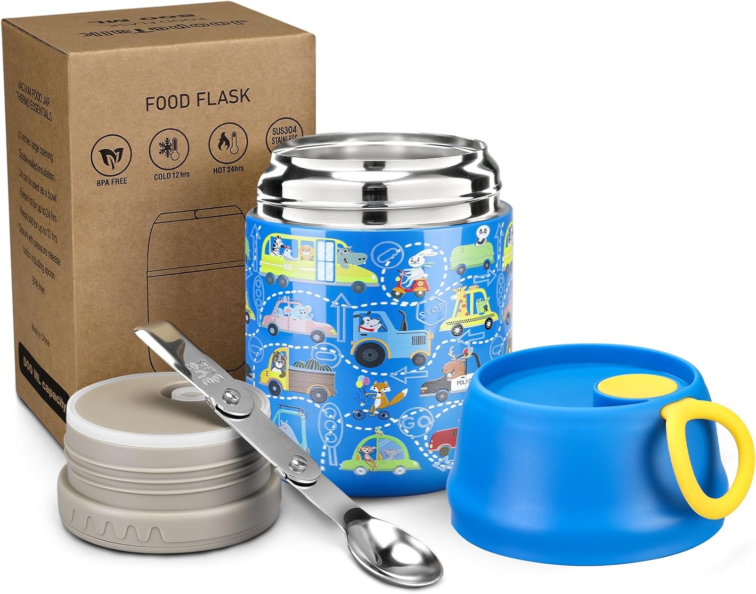 Thermo for Hot Food Kids 17oz Soup Thermo Insulated Food Jar Lunch Container Kee...