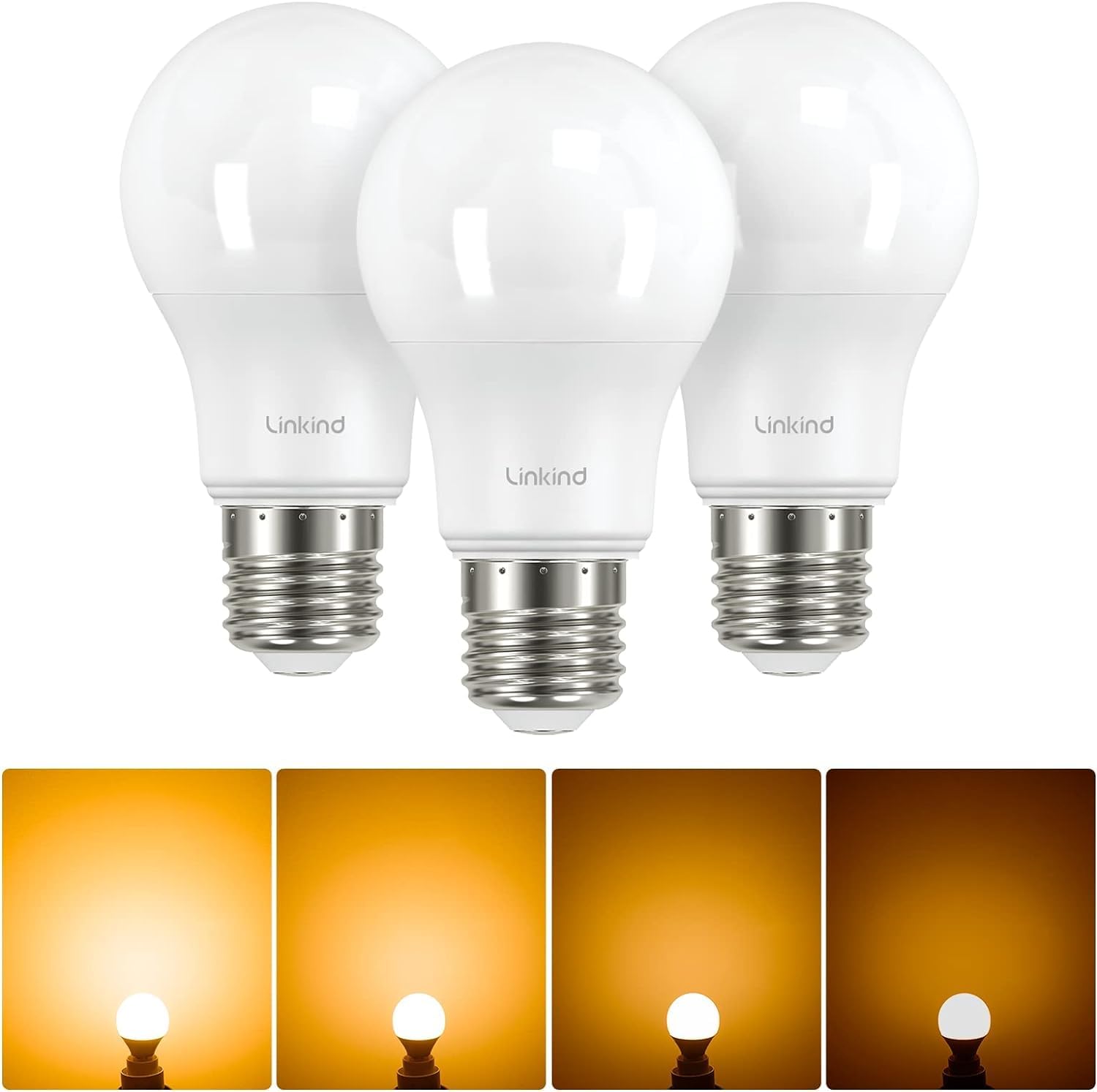 Linkind E27 LED Bulb Dimmable Edison Screw Light, 13W to Replace 100W Bulb, Warm...