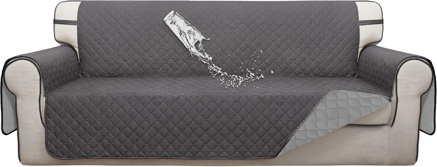 ISSUNTEX Double Protection 100% Waterproof Sofa Covers for Living Room, Couch Co...