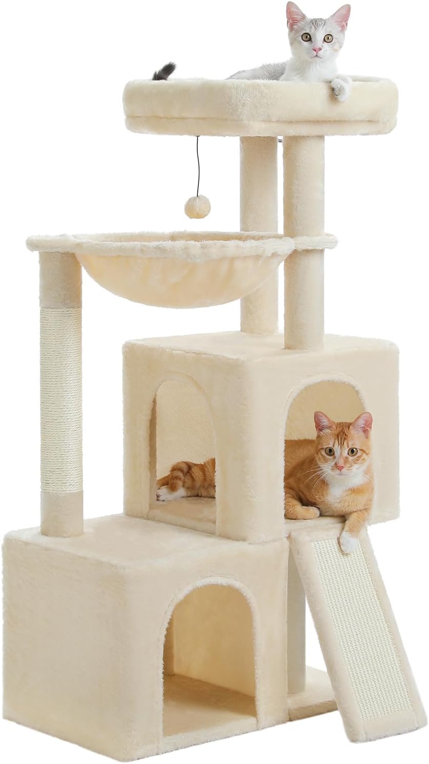 PAWZ Road Large Cat Tree, Special Multi-Level Cat House for Indoor Cats, High-Qu...