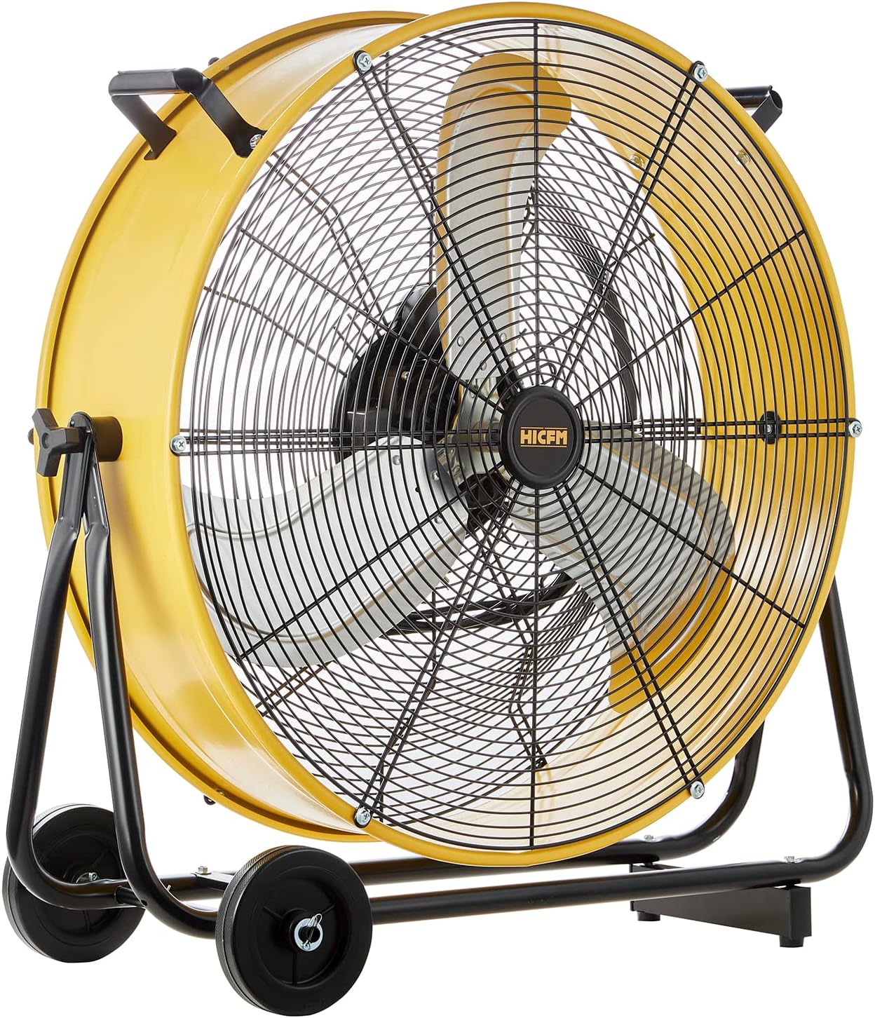 24" Industrial Drum Fan, High-Quality Air Circulator with 8800 CFM Velocity, Spe...