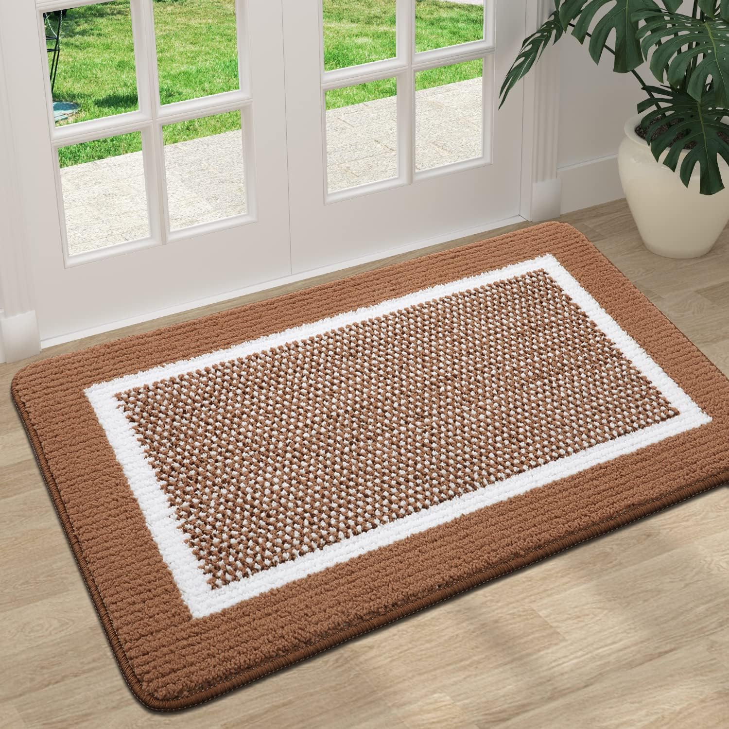 Colorxy Indoor Door Mat, Special Non-Slip Absorbent Resist Dirt Entrance Mat, In...