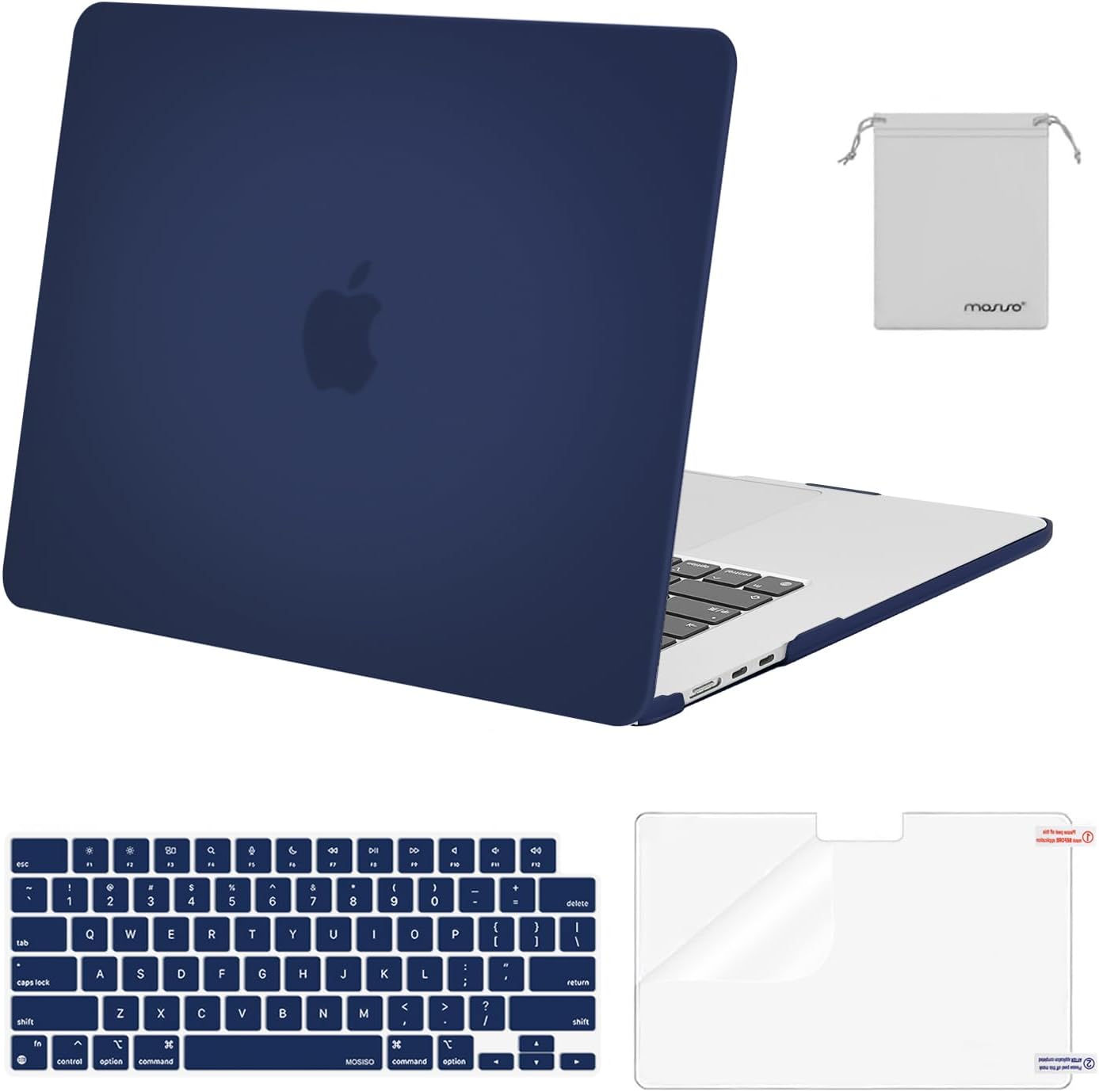MOSISO Compatible with MacBook Air 15 inch Case 2024 2023 Release M3 A3114 M2 A2...