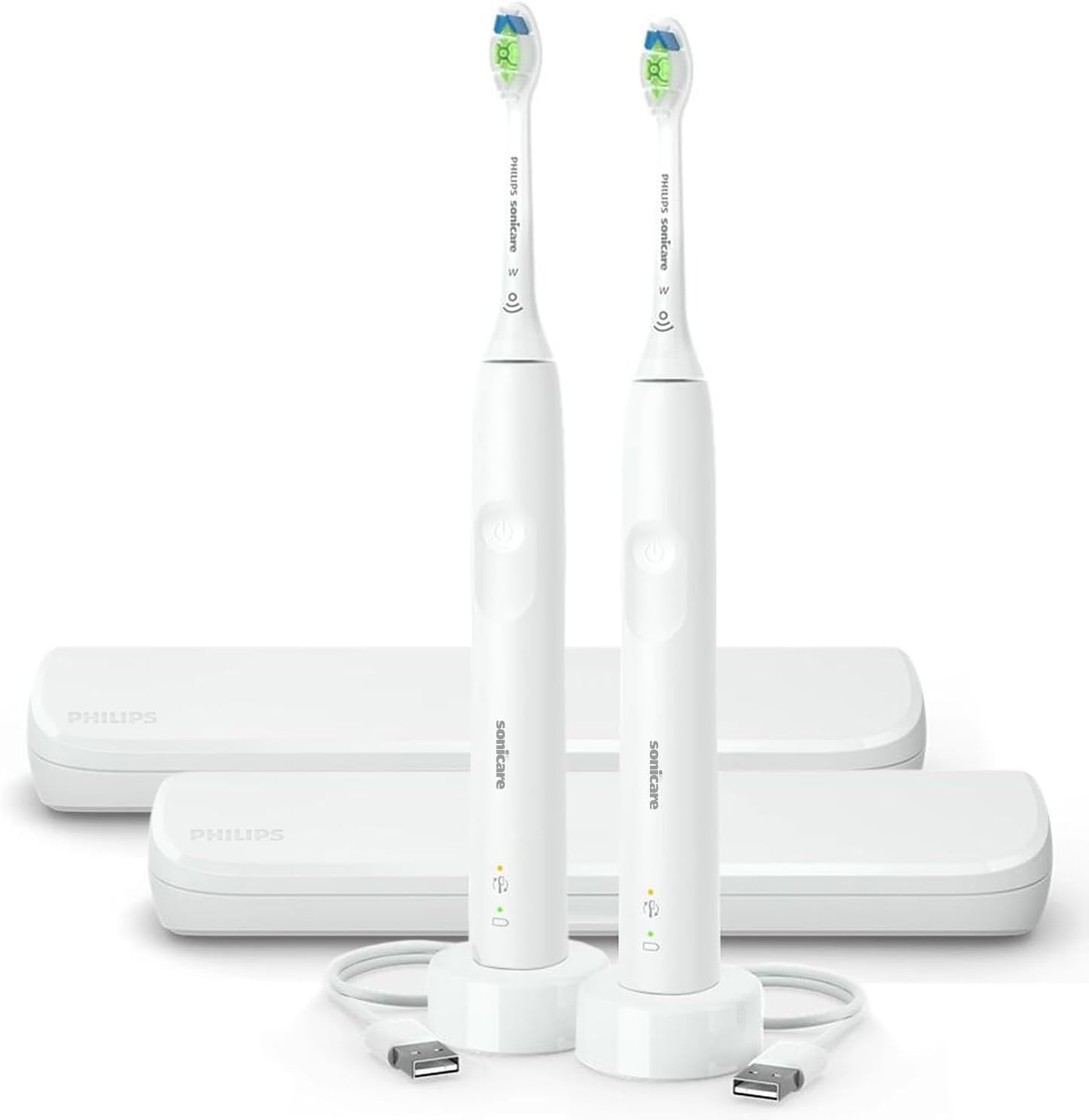 Philips Sonicare Electric Toothbrush with DiamondClean Brush Head 2-Pack Bundle,...