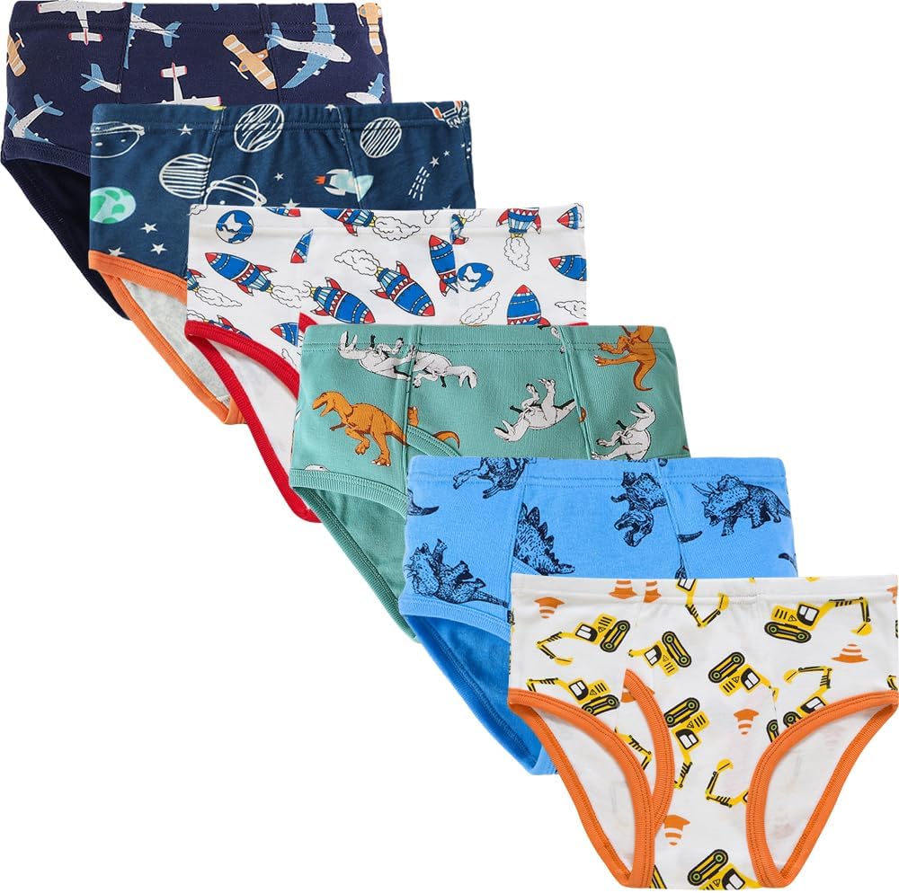 Slenily Little Boys Sharks Briefs Toddler Kids Truck Cars Underwear Soft Cotton...