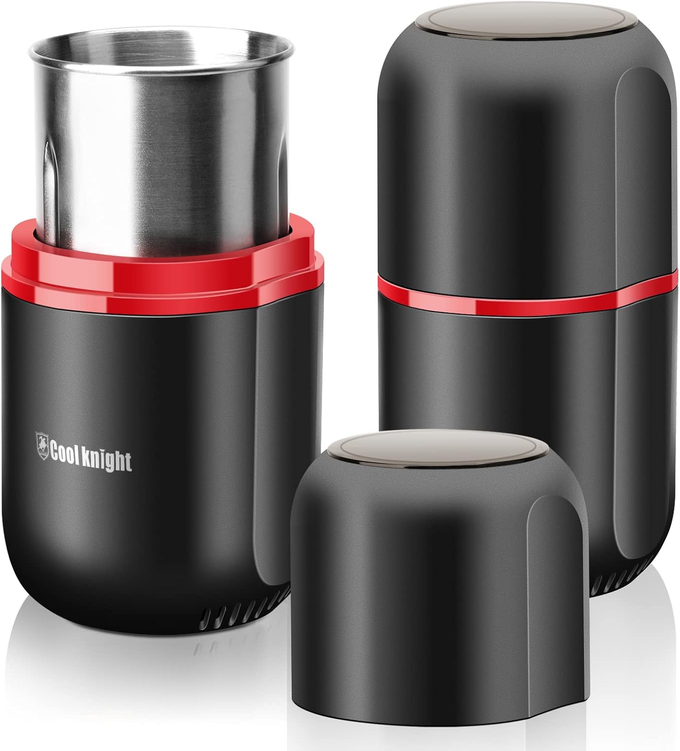 COOL KNIGHT Herb Grinder [large capacity/fast/Electric ]-Spice Herb Coffee Grind...