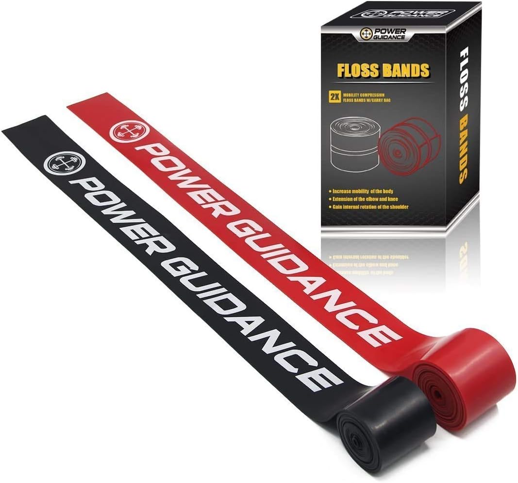 POWER GUIDANCE Muscle Floss Bands - Compression Bands - Mobility & Recovery Band...