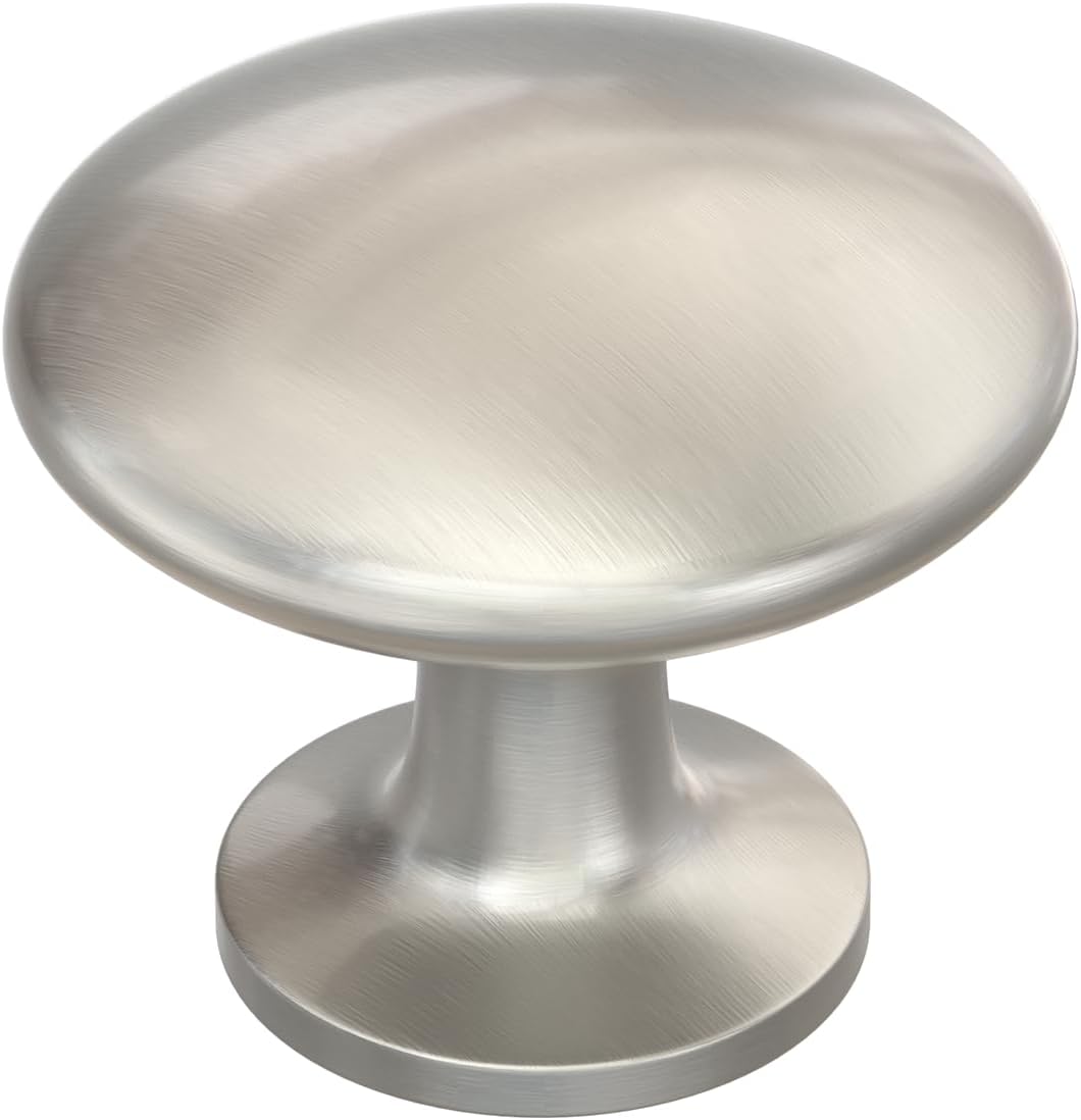 LONTAN 10 Pack Knobs for Kitchen Cabinets Satin Nickel Cabinet Knobs Modern Draw...