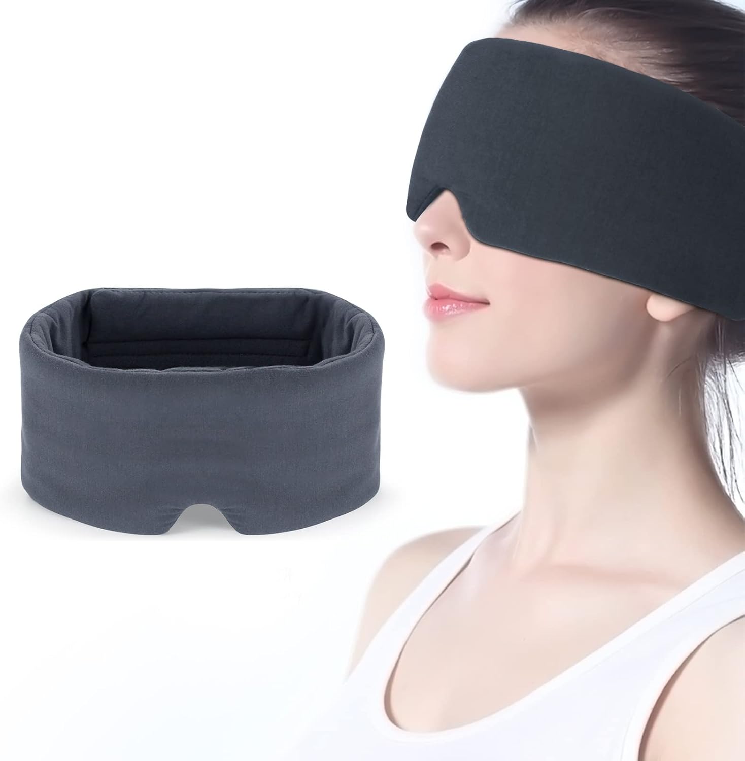 Mavogel Sleep Mask - Skin Friendly Modal Material & Light Blocking Sleeping Mask...