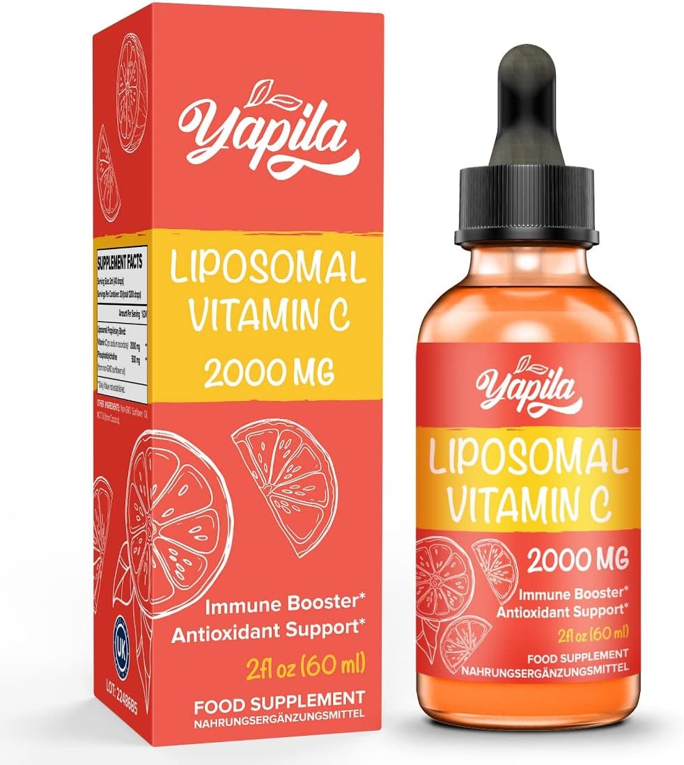 Liposomal Vitamin C 2000 mg Liquid Supplement, Maximum Absorption, High Strength...