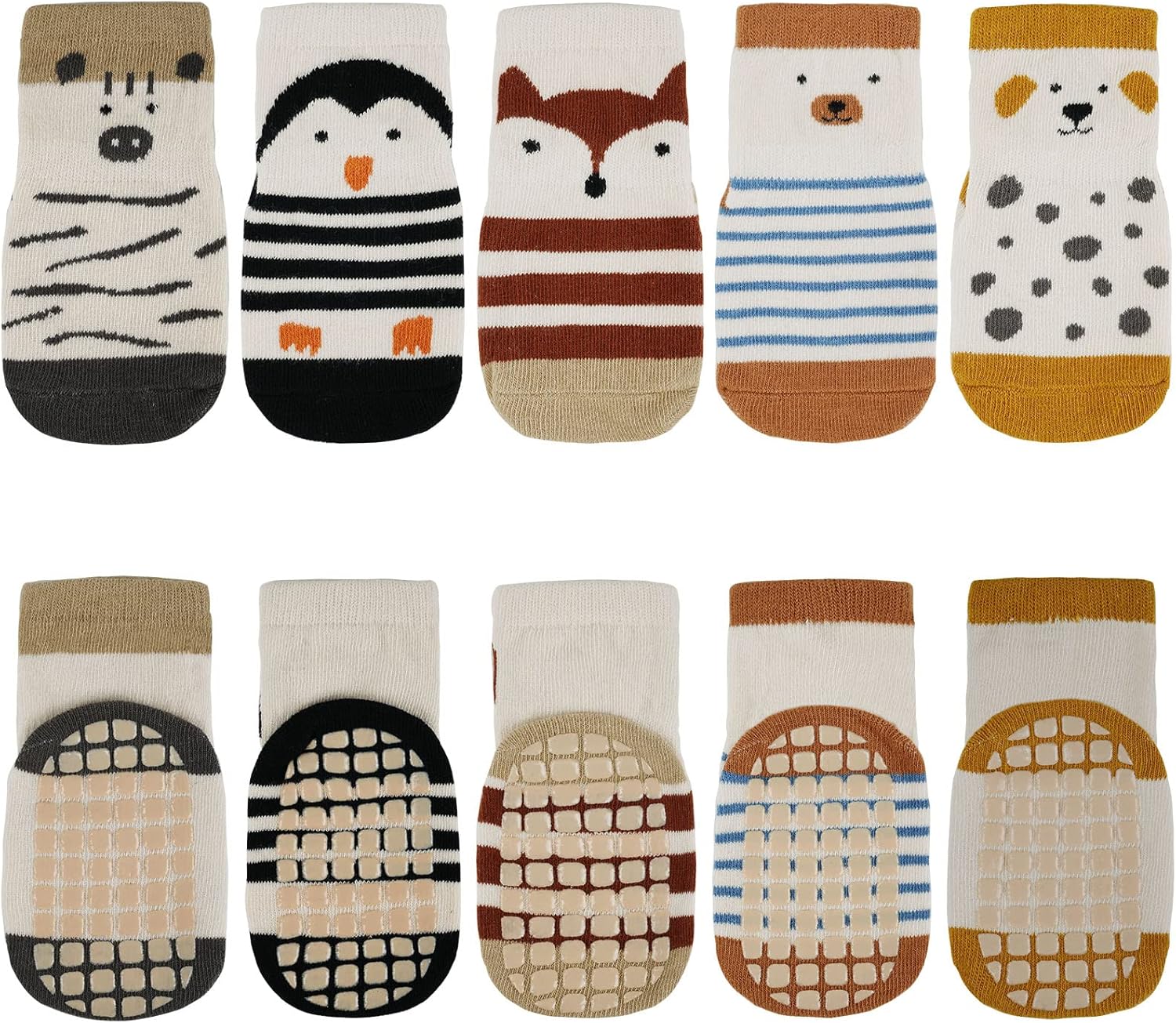 Vicloon Baby Socks, Special Baby Socks with Grips, Innovative Non Slip Socks for...