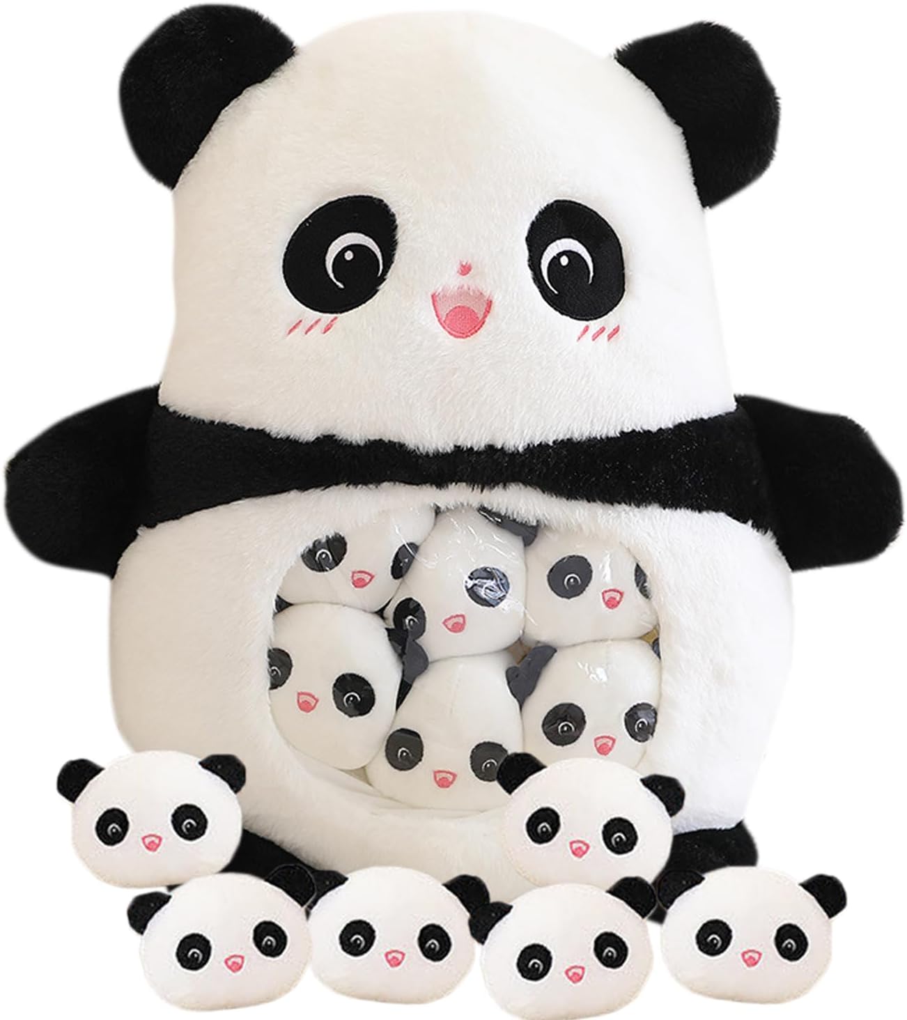 Kekeso Cute Panda Stuffed Animal Plush Doll, a Bag of Animal Snack Pillow Plush...