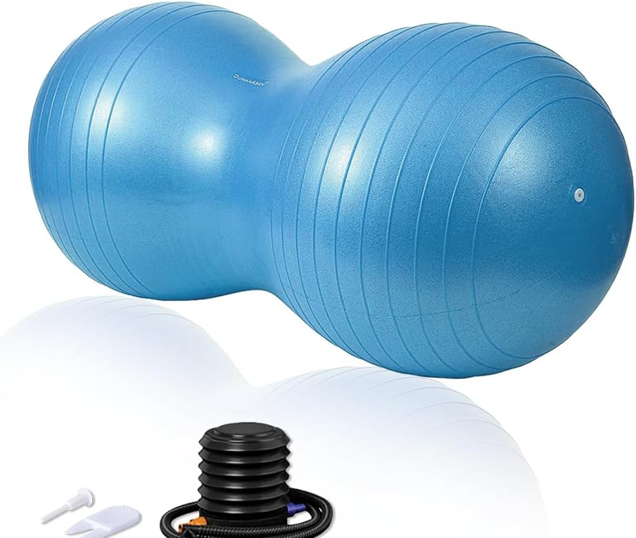 DumanAsen Exercise Ball with Pump, Peanut ball, fitness ball, Ball for Yoga, Pil...