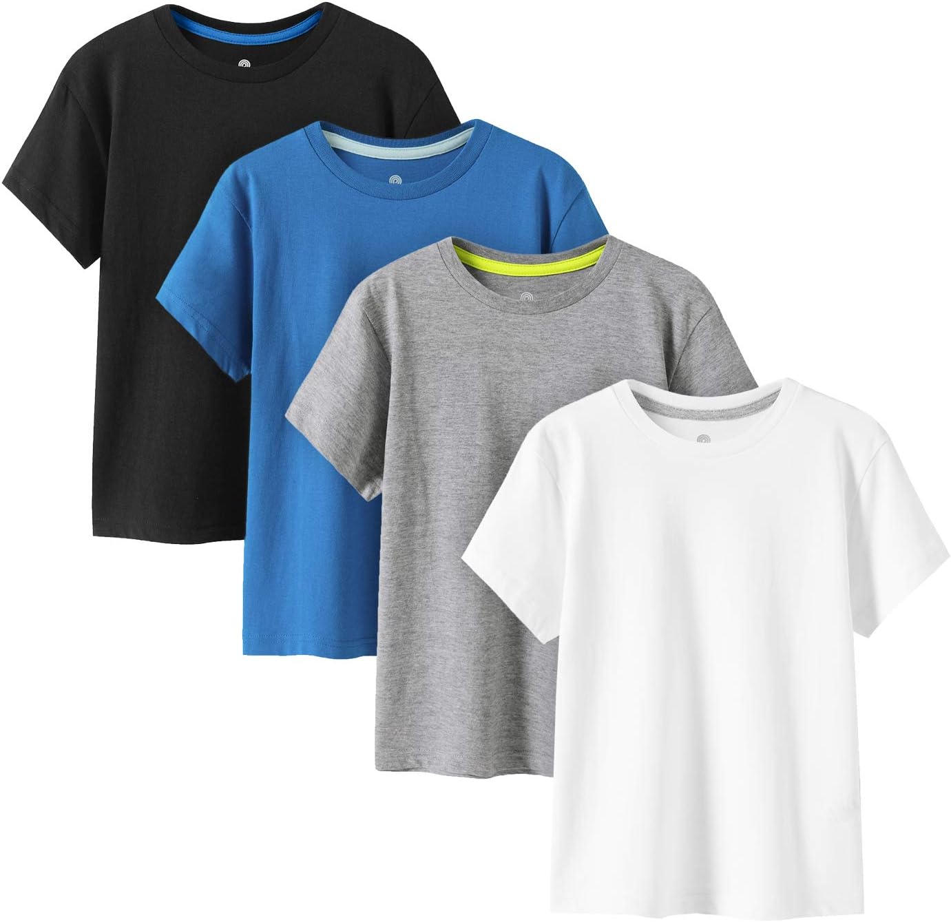 LAPASA 4 Pack T-Shirts, Special Hypoallergenic Tee for Kids, Innovative 100% Cot...