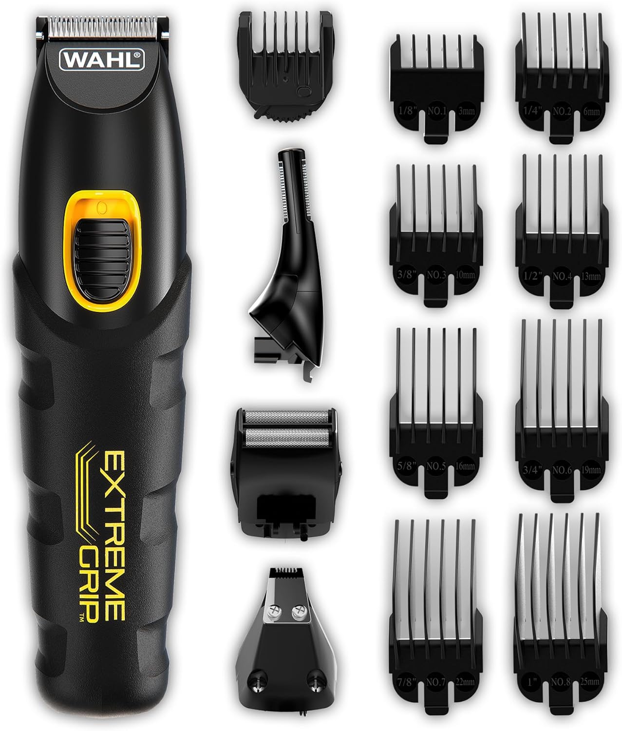 Wahl Extreme Grip 7 in 1 Multigroomer, Beard Trimmer for Men, Nose Hair Trimmer,...