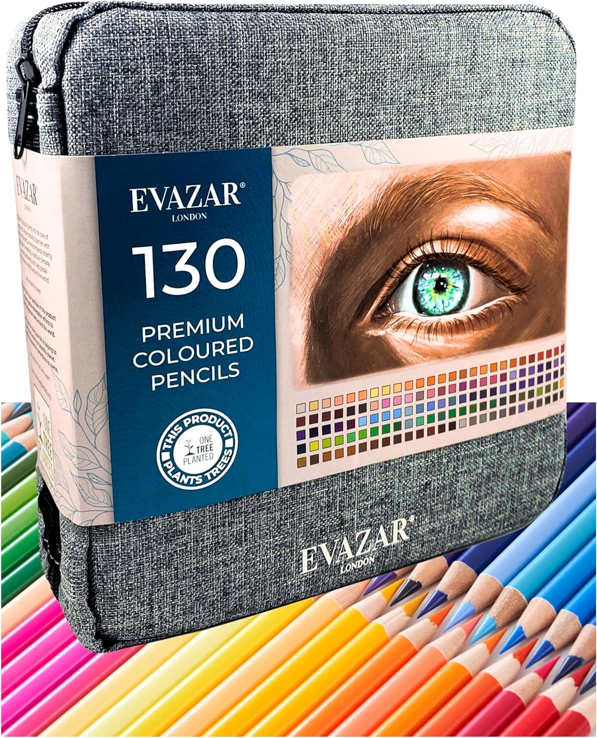 EVAZAR Colouring pencils, 130 Coloured Pencils, ar...