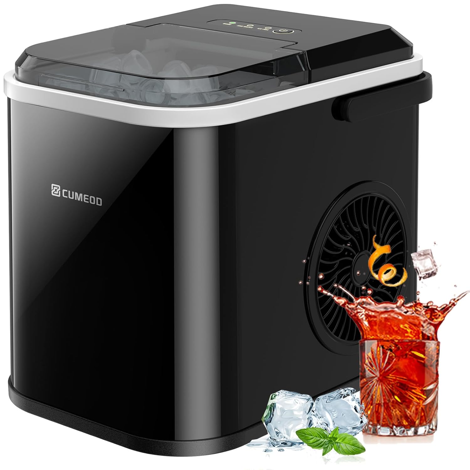 Ice Maker Machine, CUMEOD Countertop Ice Cube Maker with LED Display, Ice Cubes...