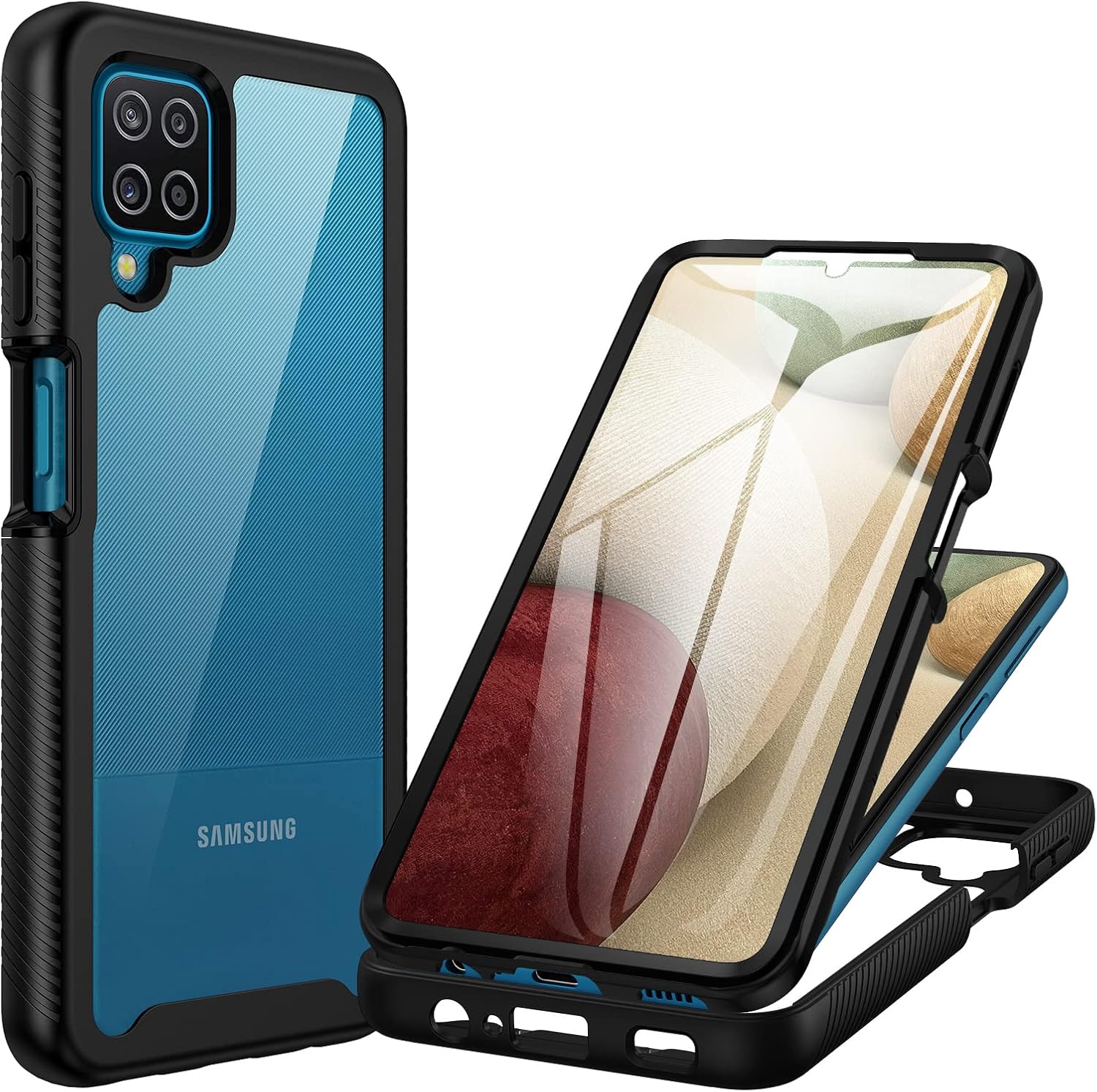 CENHUFO for Samsung A12 Phone Case, Samsung A12 Case Built-in Screen Protector H...