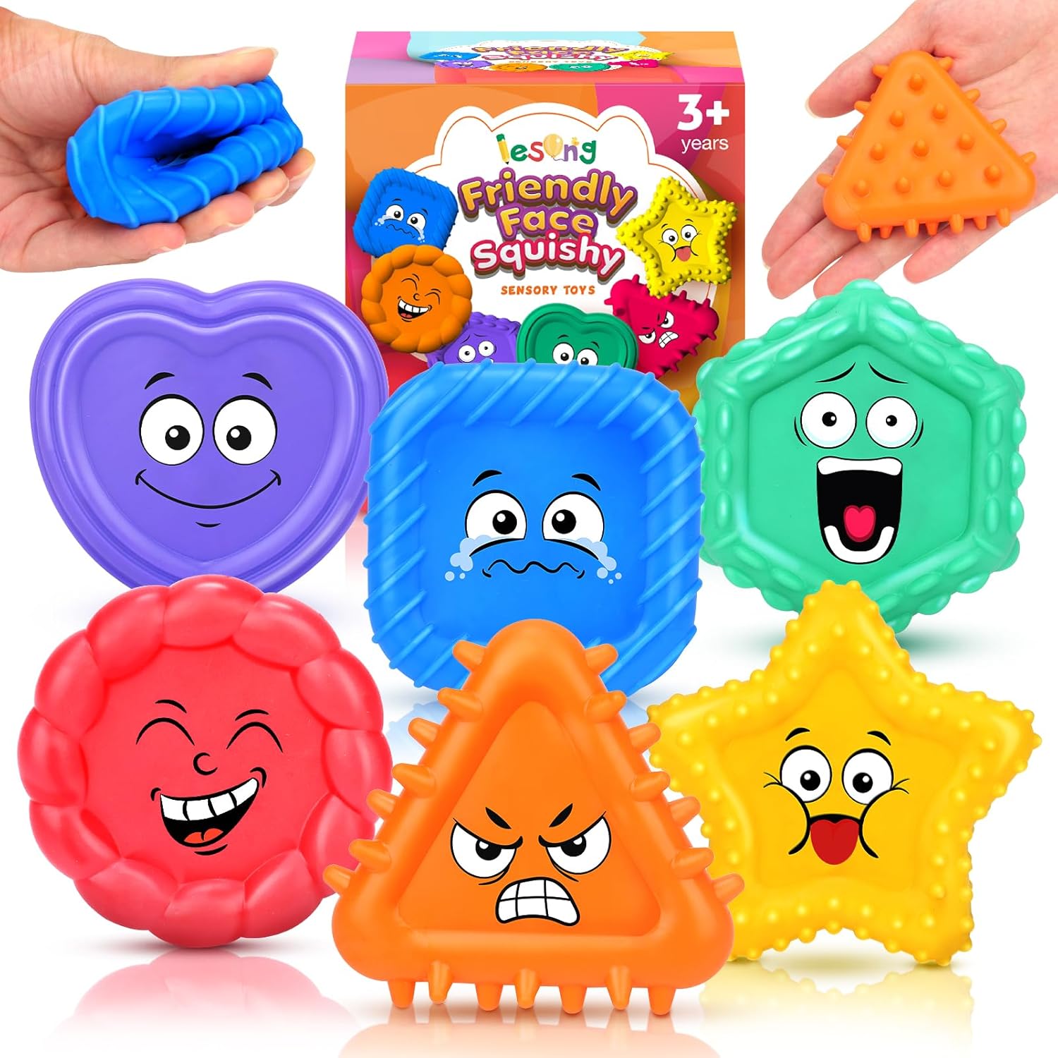 LESONG Sensory Texture Toys for Toddler: Fidget Sensory Toys for Kids Social Emo...