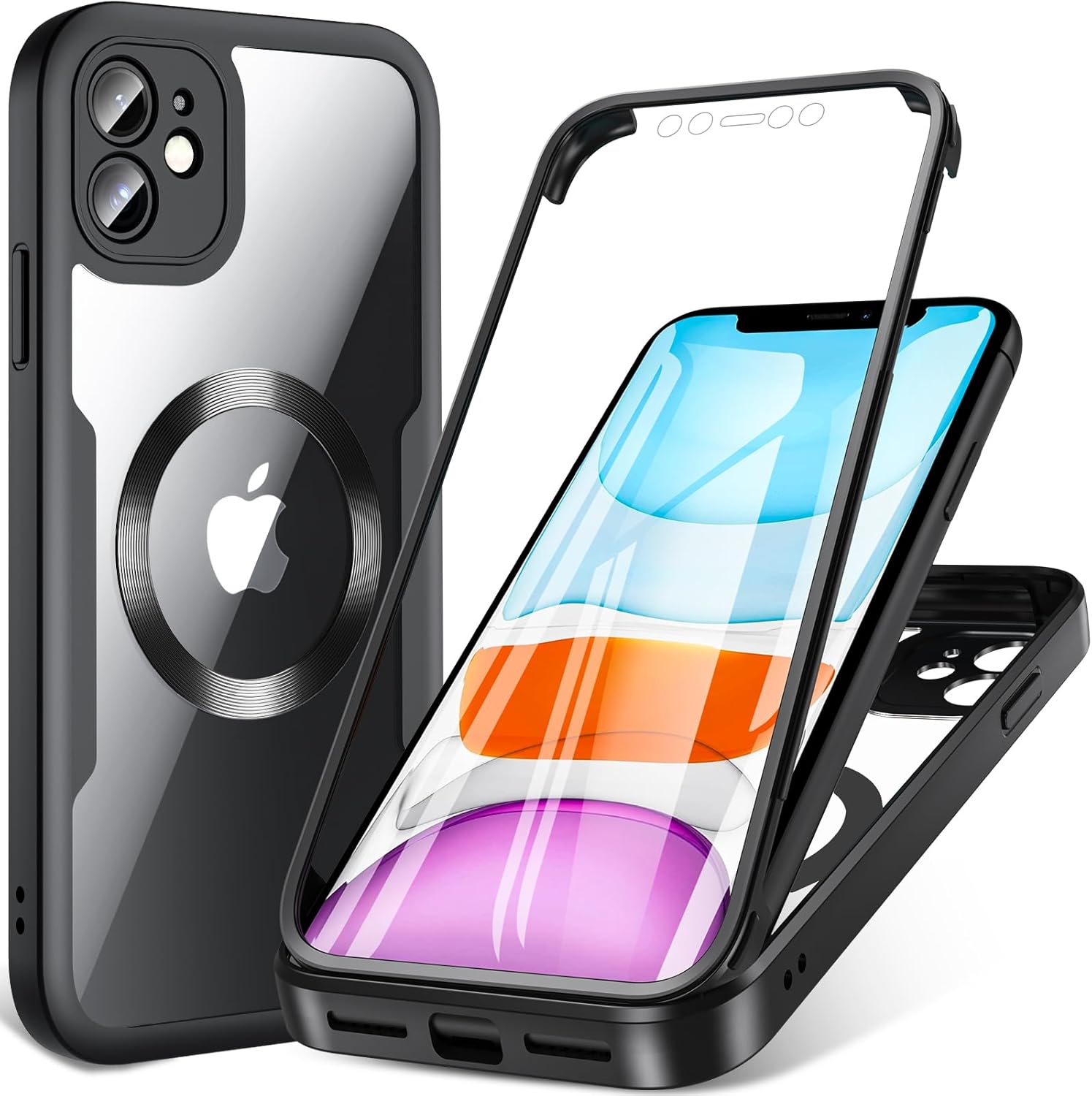 Hensinple For iPhone 11 Case,Magnetic iPhone 11 Phone Case 360 Full Body Bumper...