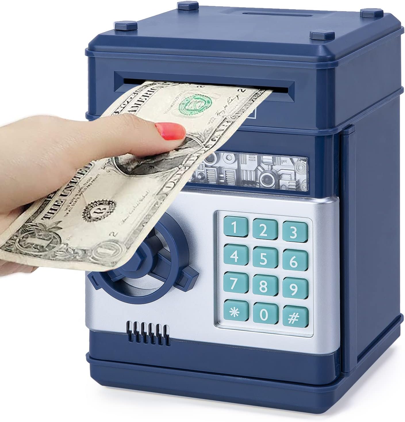 Highttoy Money Box, Special Password Safe for Kids ATM, Innovative Savings Bank...