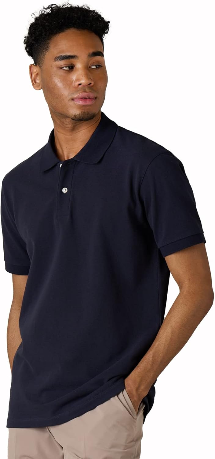 LAPASA M19, High-Quality Men's Polo Shirt, Special 100% Pique Cotton Short Sleev...