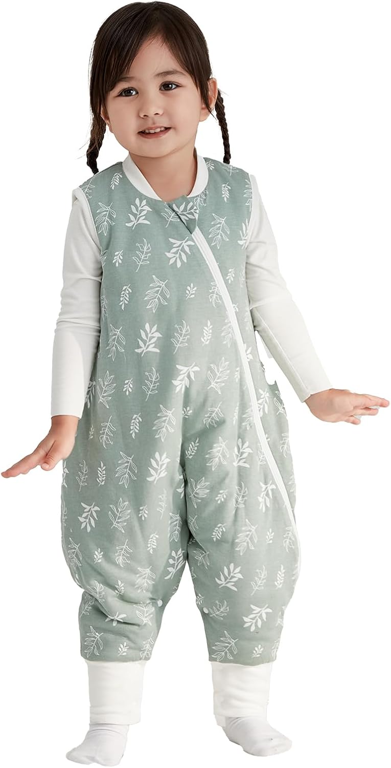 Duomiaomiao Winter Sleeping Bag with Legs 2.5 Tog, Baby Sleeping Bag with Feet,...