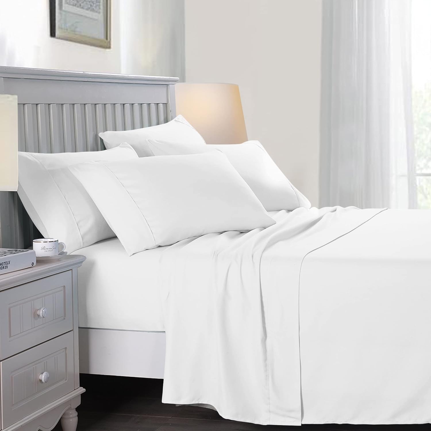 Imperial Rooms Flat Sheets, Special 100% Egyptian Cotton Sheets, Innovative 200...