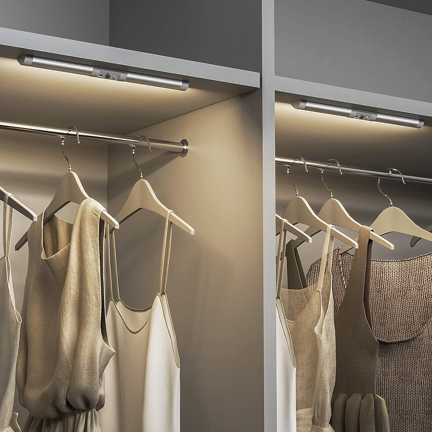 SIBI Wardrobe Lights Motion Sensor, Eye Protection Design, 4000K White, Recharge...