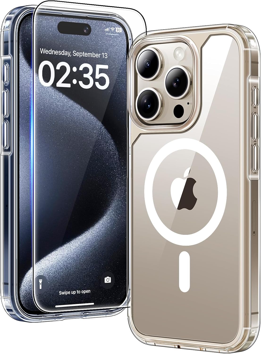 TAURI 3 in 1 Magnetic Case, Special Phone Case for iPhone 15 Pro, High-Quality C...