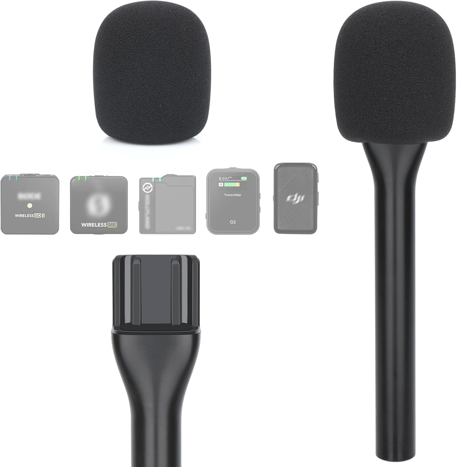 YOUSHARES Universal Interview GO Handheld Adapter for Rode Wireless GO II Mic, W...