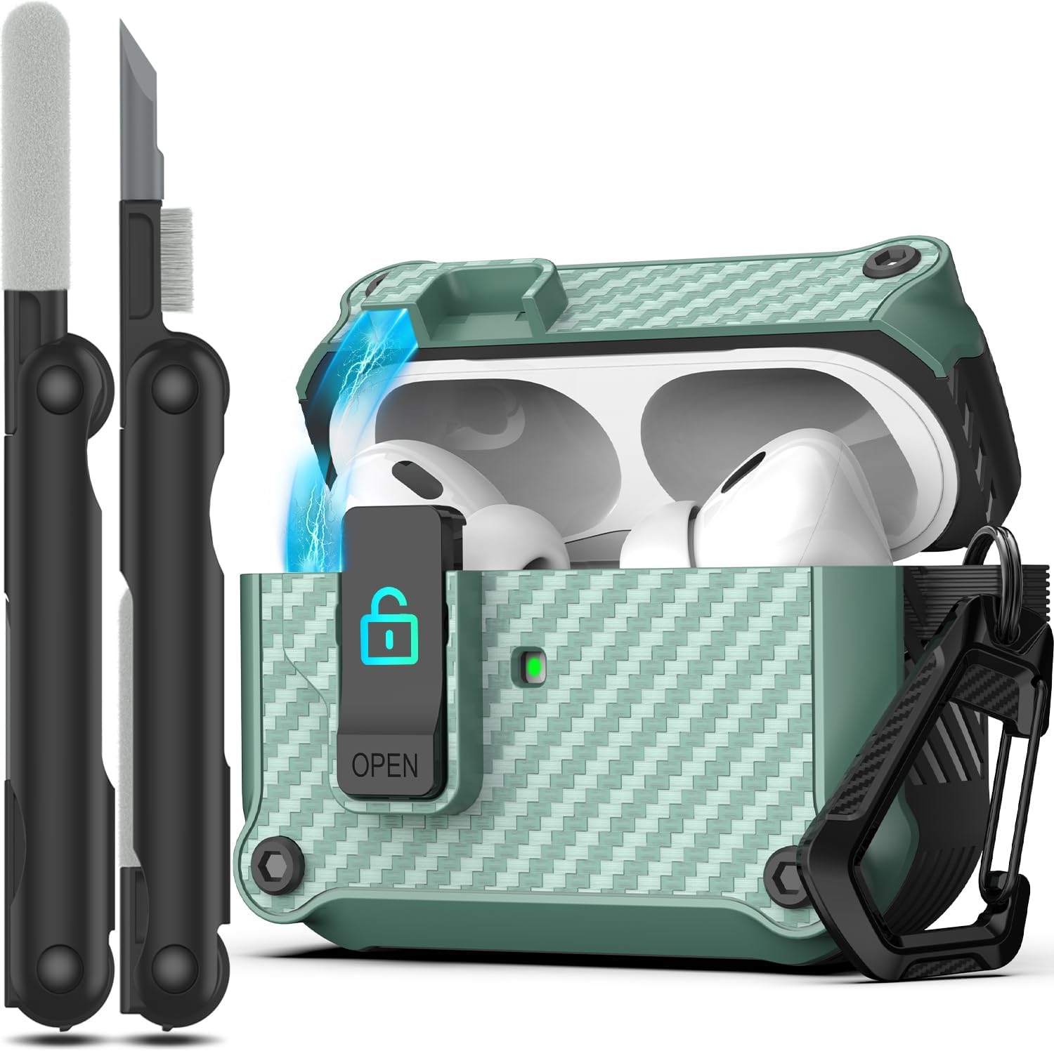 RFUNGUANGO Compatible with AirPods Pro 2nd /1st Generation Case (2023/2022/2019)...