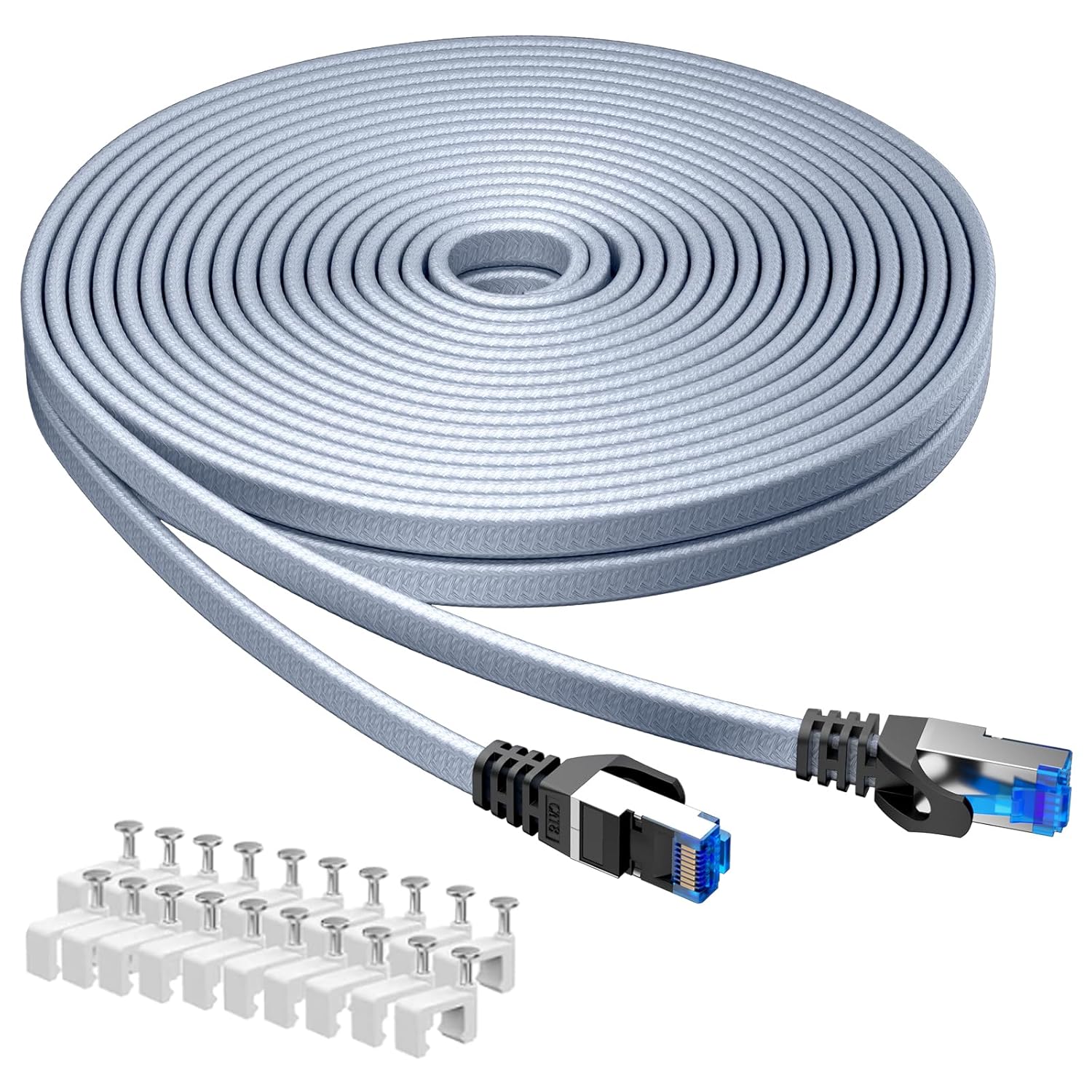 BUSOHE Cat 8 Ethernet Cable, High-Speed Network Cable with 40Gbps/2000Mhz, Speci...