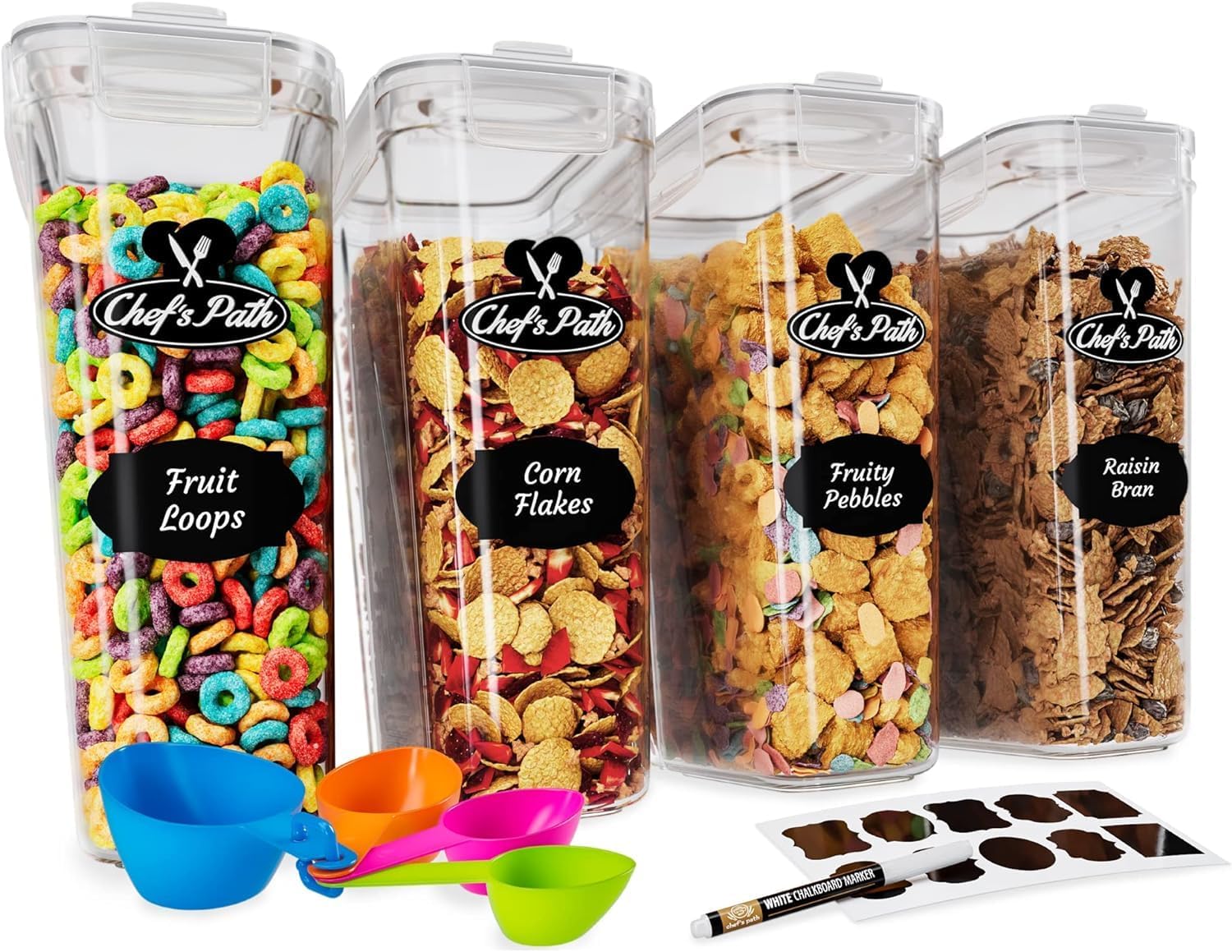Chef's Path Set of Storage Box, Special Lunch Box with 8 Labels, Innovative Set...